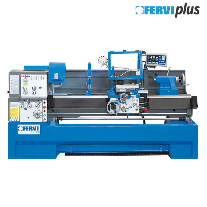 Fervi - Inverter-paralleldrehmaschine Mit 400-v-metallanzeige T075i