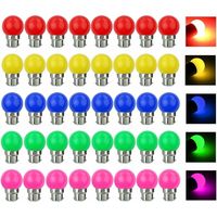 B22 3w 300lm 220v Pc Mehrfarbige Led-lampe Für Partydekoration, 40er-packung