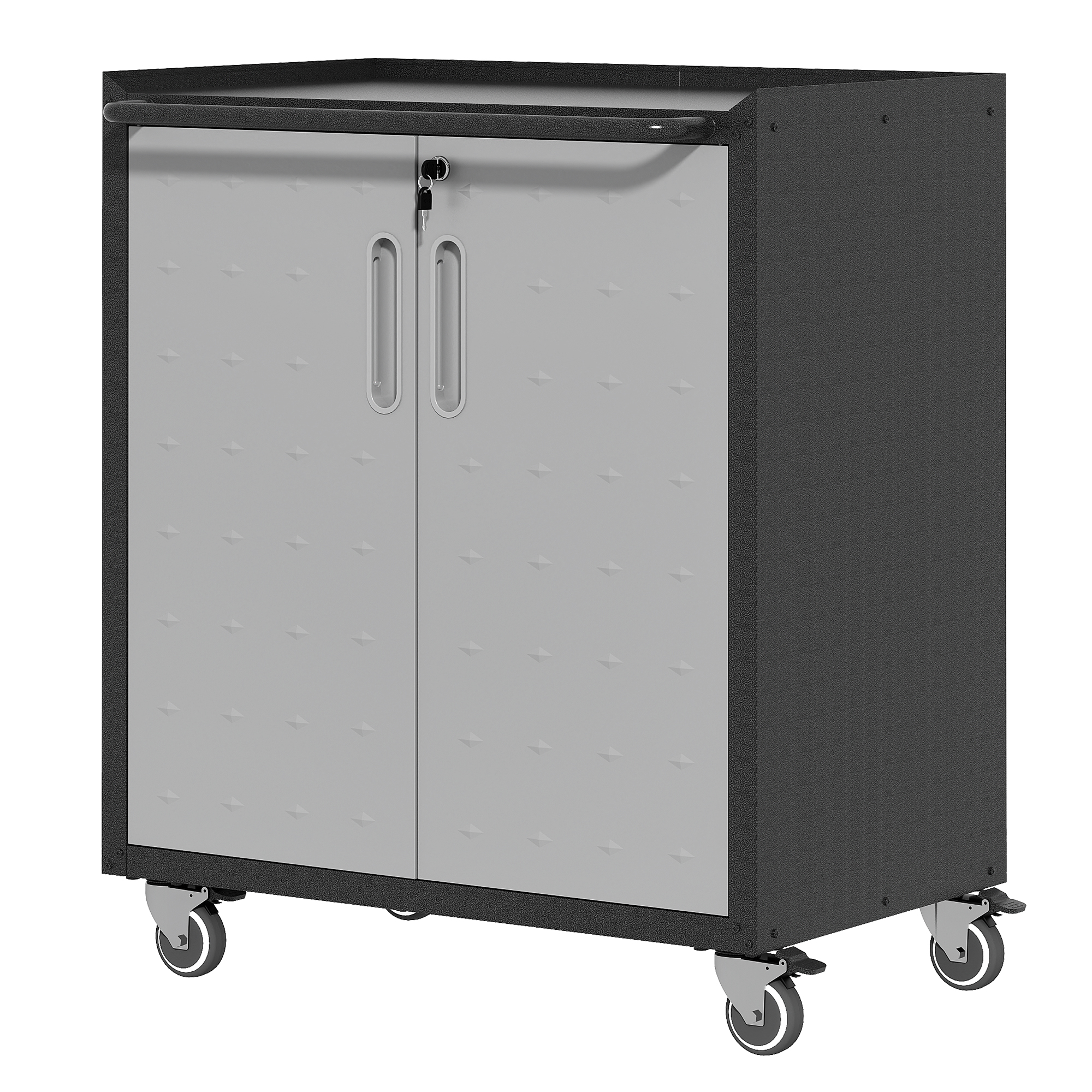 Robuster Metall-garagenschrank Auf Rollen – Langlebige Werkzeugaufbewahrung, 75 × 42 × 88 Cm, Für Garage, Büro Und Zuhause