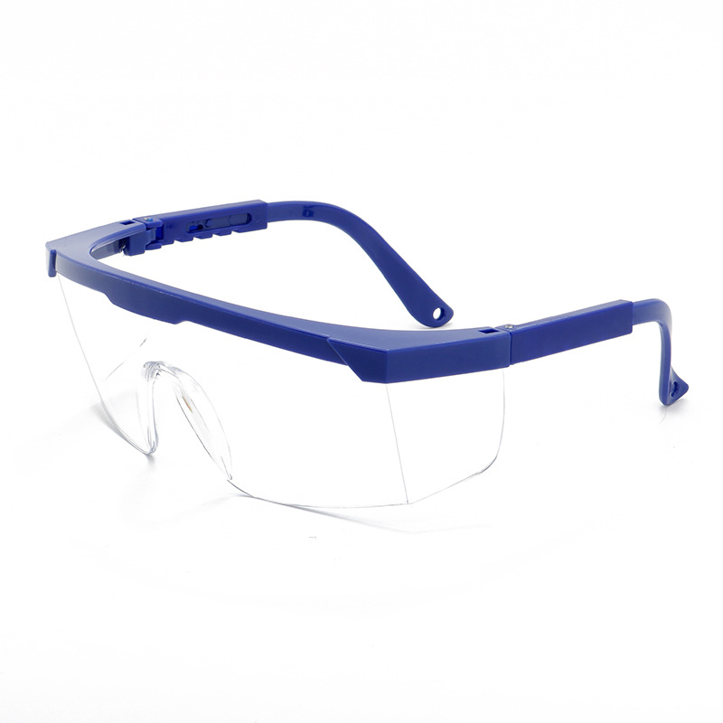 Schutzbrille Mit Verstellbaren Bügeln, Sonnenschutz, Unzerbrechlich Und Kratzfest (blaue, Beschlagfreie Ausführung).