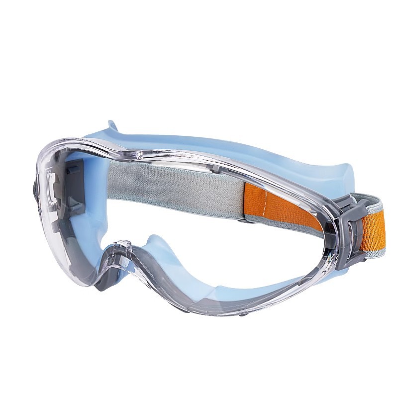 Schutzbrille Für Erwachsene, Klare Gläser, Geeignet Für Industrielle Sprüharbeiten Und Wissenschaftliche Arbeiten (blau).