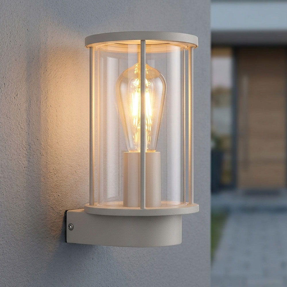 Außenwandleuchte Wandleuchte Außenleuchte Led Ip54 Sand Edelstahl H 25,2 Cm