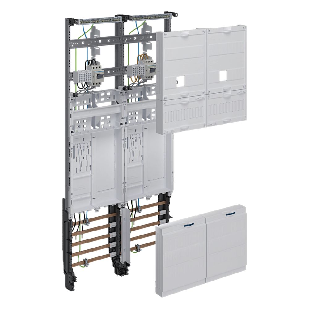 Hager Komplettfeld, Universz, 1050mm, 2 Zählerplätze,ehz, 2-feld, Nrw,sh,hh,mv,avacon