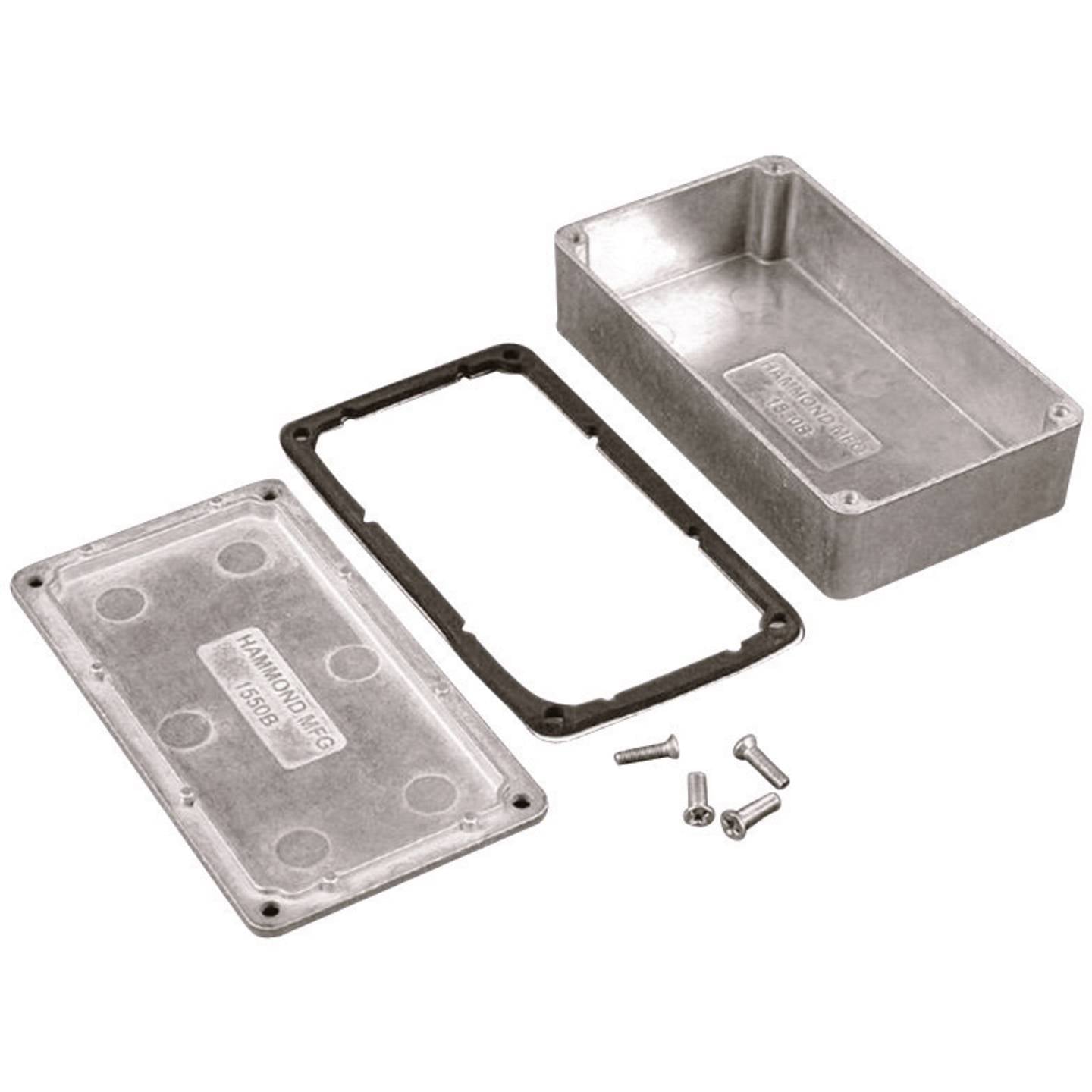 [neuwertig] B-ware Hammond Electronics Universal-gehäuse Aluminium 140x102x76mm Ip66 Schwarz 1 St.