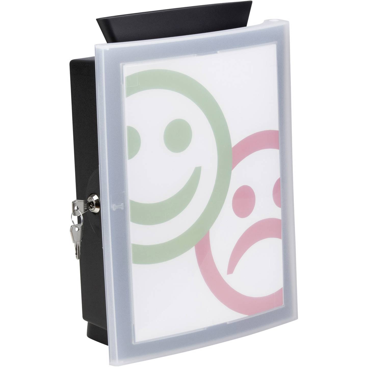 [neuwertig] B-ware Han Aktionsbox Image'in Einwurfbox Spendenbox Schwarz 26x37.5x12.8cm 1 Stück