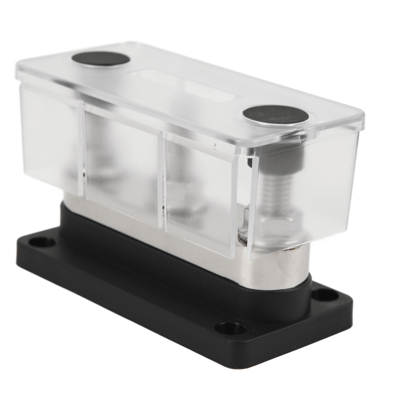 12–48 V 600 A Stromverteilerblock Mit 3 Bolzen, M10-anschluss, Sammelschiene Für Batterien, Pkw, Lkw, Wohnmobile, Boote Und Industrieanlagen, Schwarz