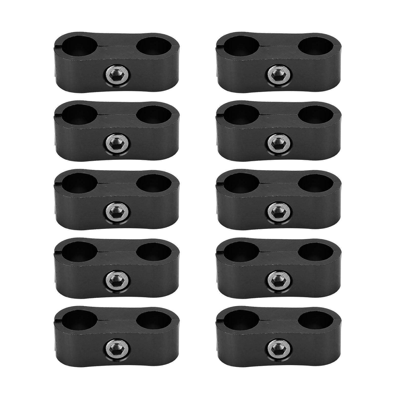 10 Stück Schlauchtrennerschellen 4an Aluminiumlegierung Universal-ölleitungs-montageschelle Für Wasserleitungen Und Gasleitungen