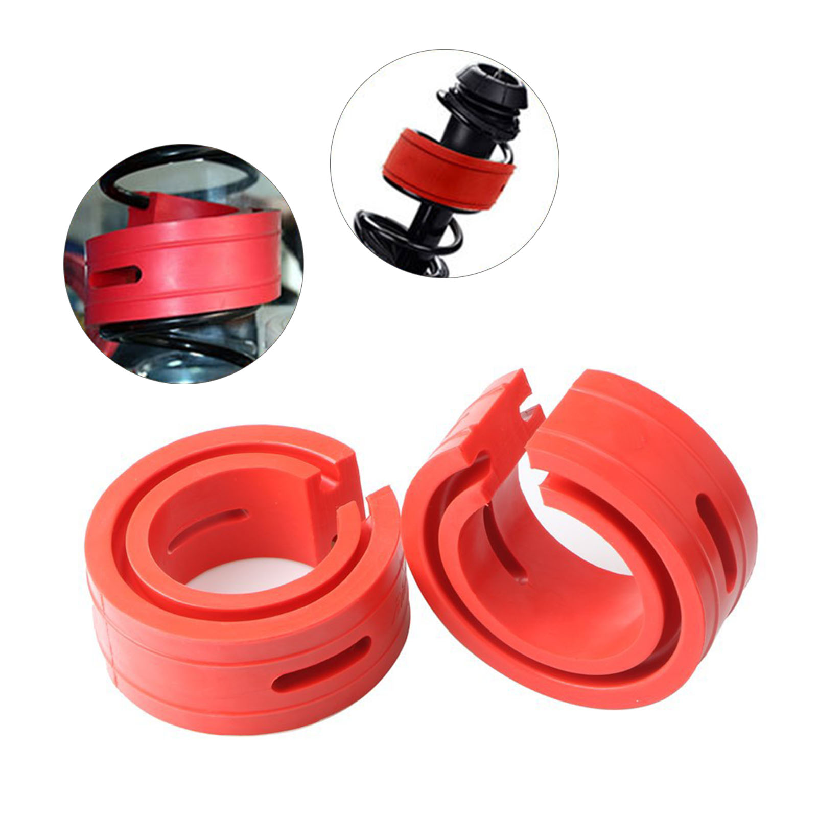 2 Stück Kfz-schraubenfederpuffer Antivibrations-universal-federstoßdämpfer Für Autos E