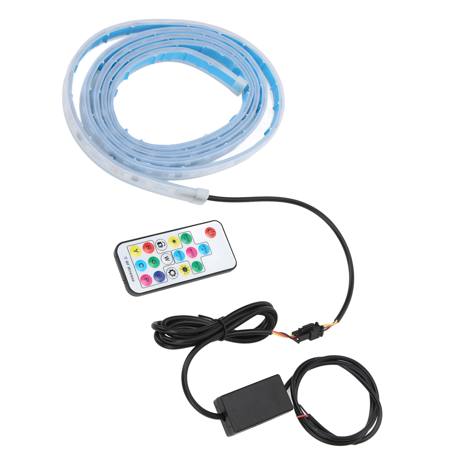 1,8 M Flexibler Led-lichtstreifen Für Autos Mit Fernbedienung, Universell, 12 V, 5 W, Rgb, Farbig, Für Die Motorhaube