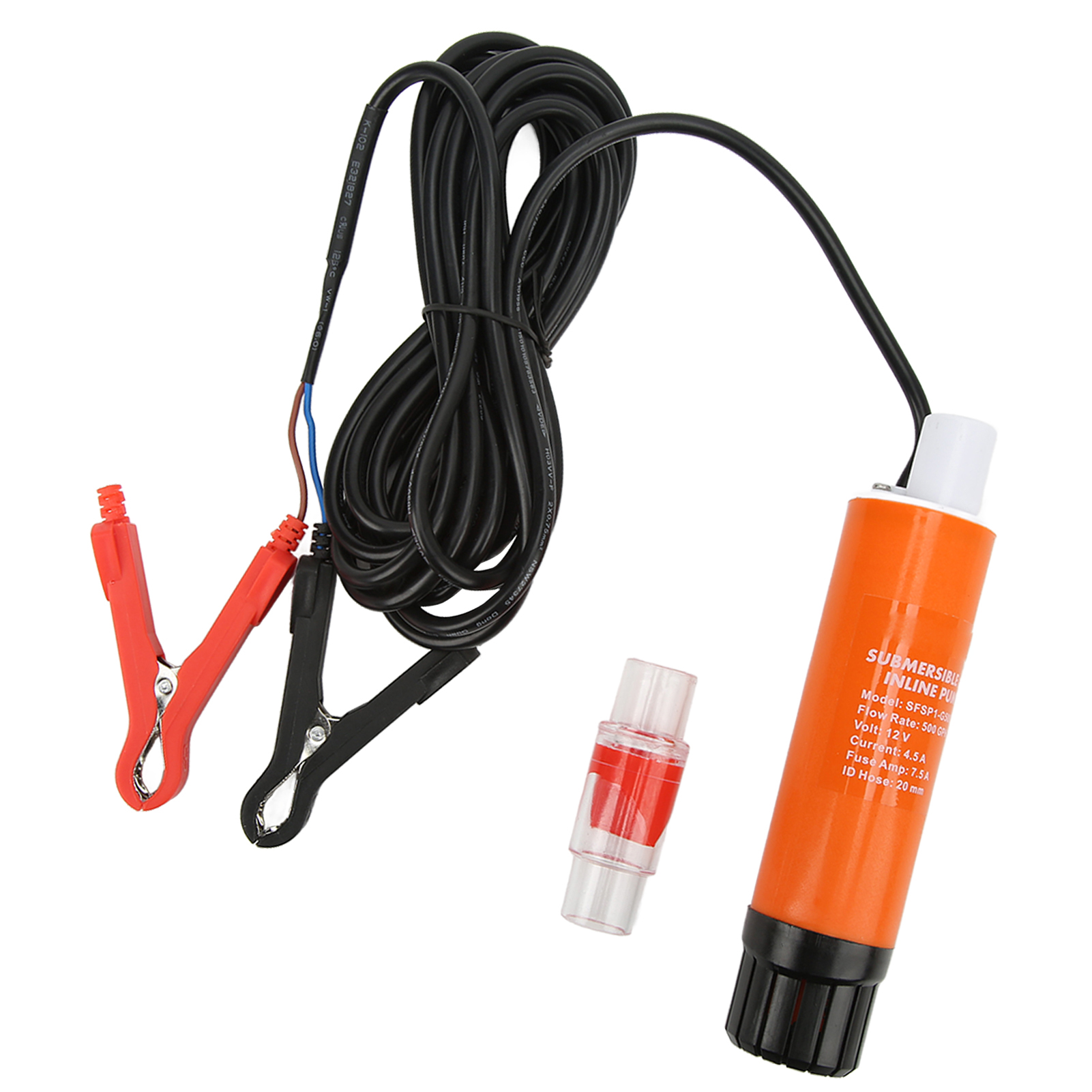 12v 20mm Bootsbilgepumpe 500gph Tragbare, Geräuscharme, Kompakte Inline-tauchpumpe Für Wohnmobile, Yachten Und Boote
