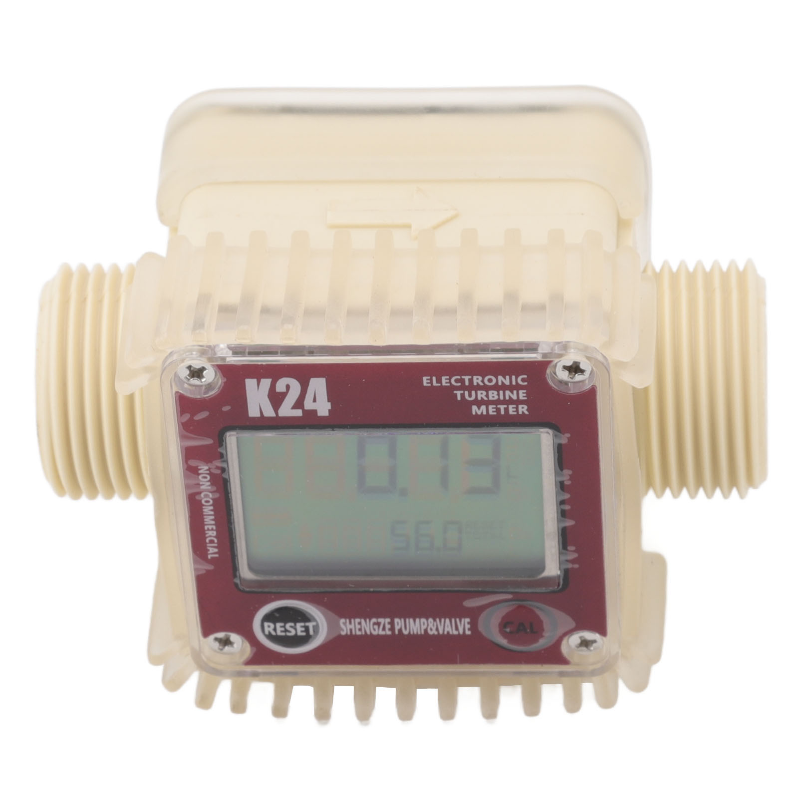 Digitaler Turbinen-durchflussmesser 20 Bar, Hochpräzise Lcd-anzeige, G1-außengewinde, Digitaler Kraftstoff-durchflussmesser Mit 4 Messeinheiten