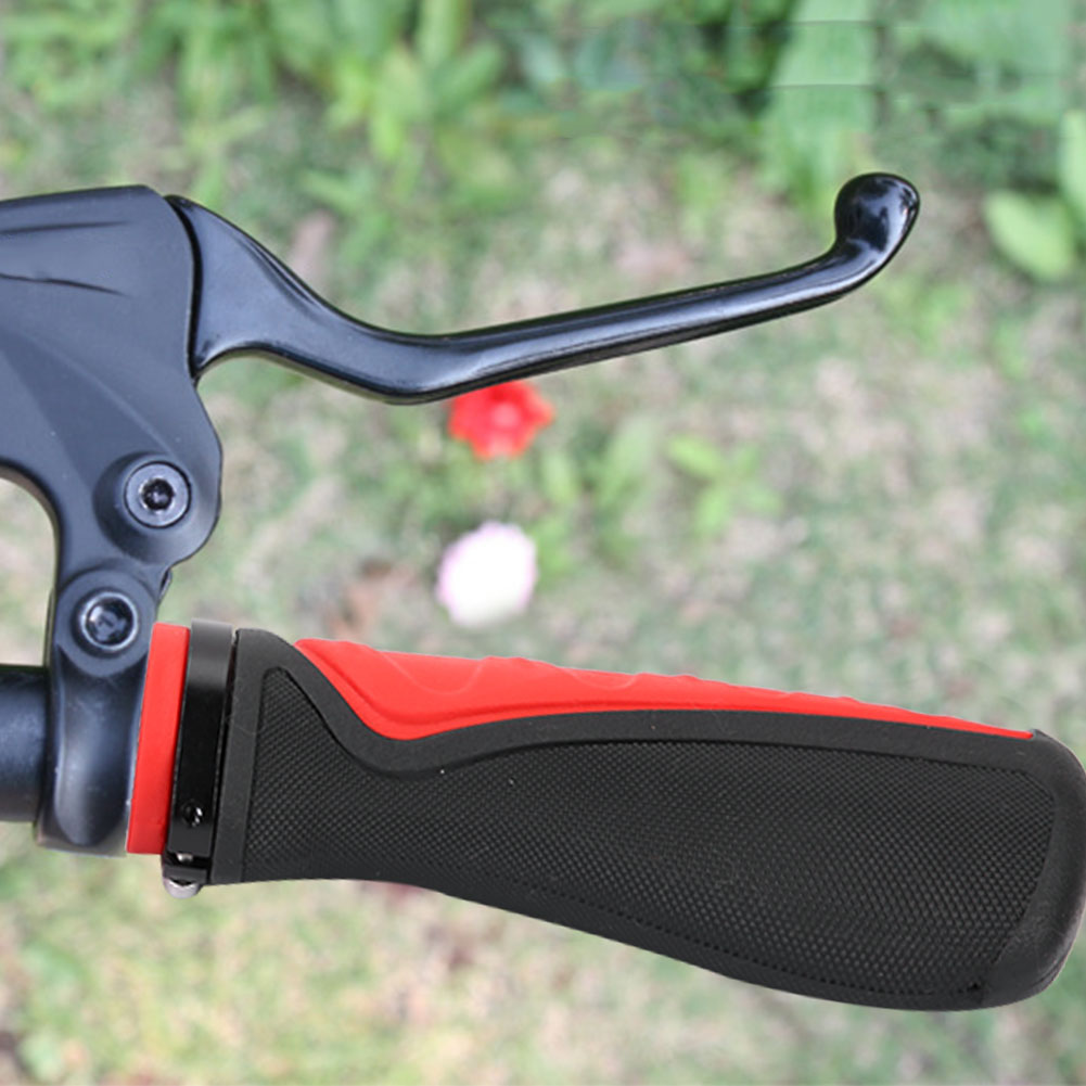 Fahrradlenker-antirutschgriffe, Lock-on-mountainbike-lenkergriffe (rot & Schwarz)