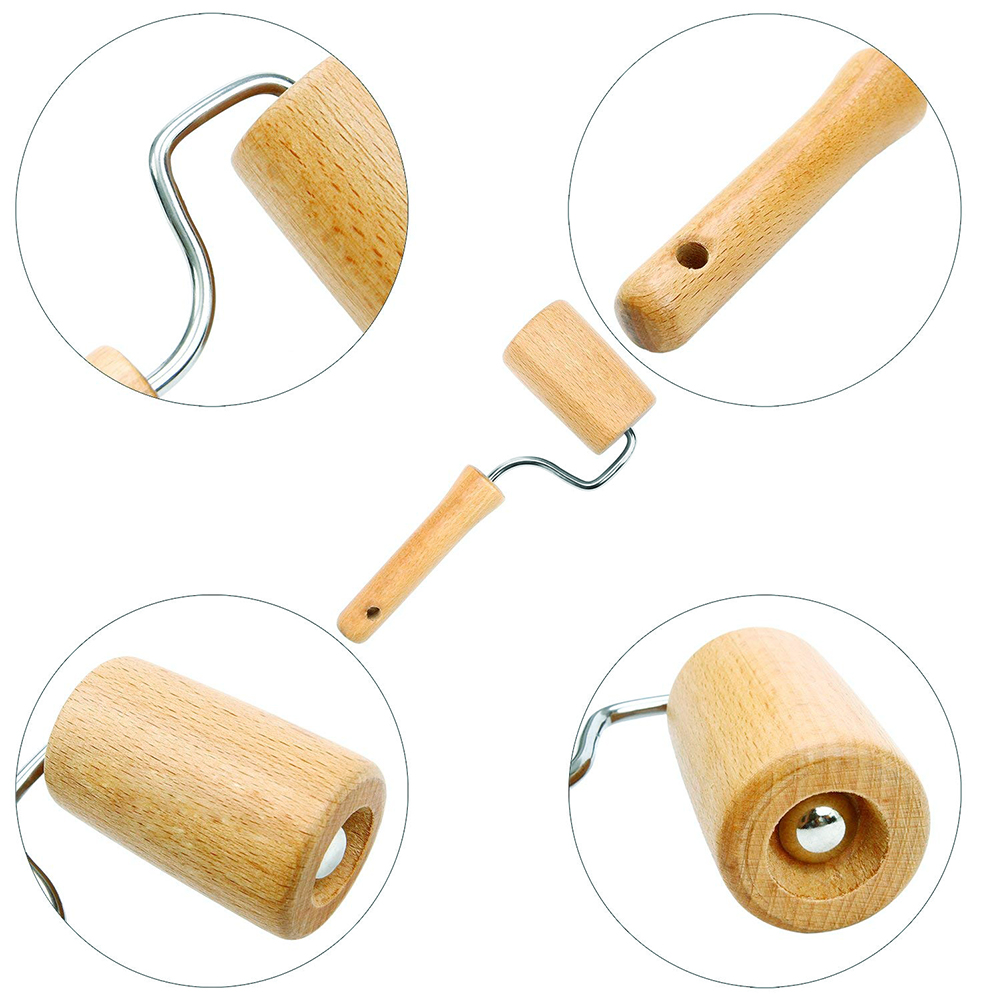 2 Stück 5d-maler-holzroller-werkzeug Diy-malerzubehör Für Festes Auftragen