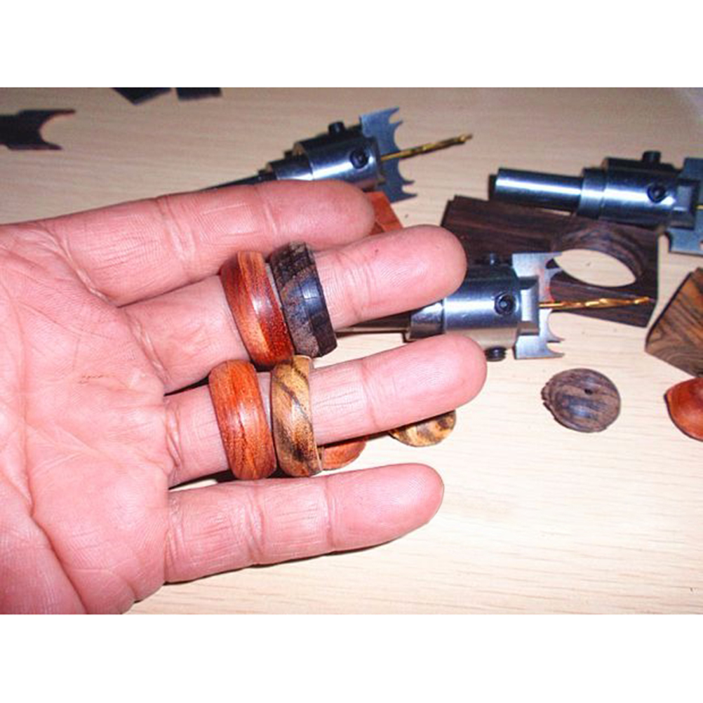 Set Zur Herstellung Dicker Holzringe, Stahlbohrer Für Holzperlen, Diy-werkzeuge Zur Anfertigung Individueller Holzringe Und Schmuckstücke.