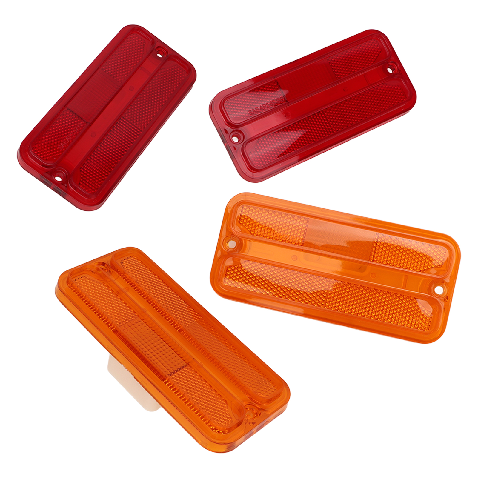 Seitenmarkierungsleuchten-set 0849-520, Blinker-set, Ersatz Für Chevy G-series Van (1968–1972), Rot Und Gelb