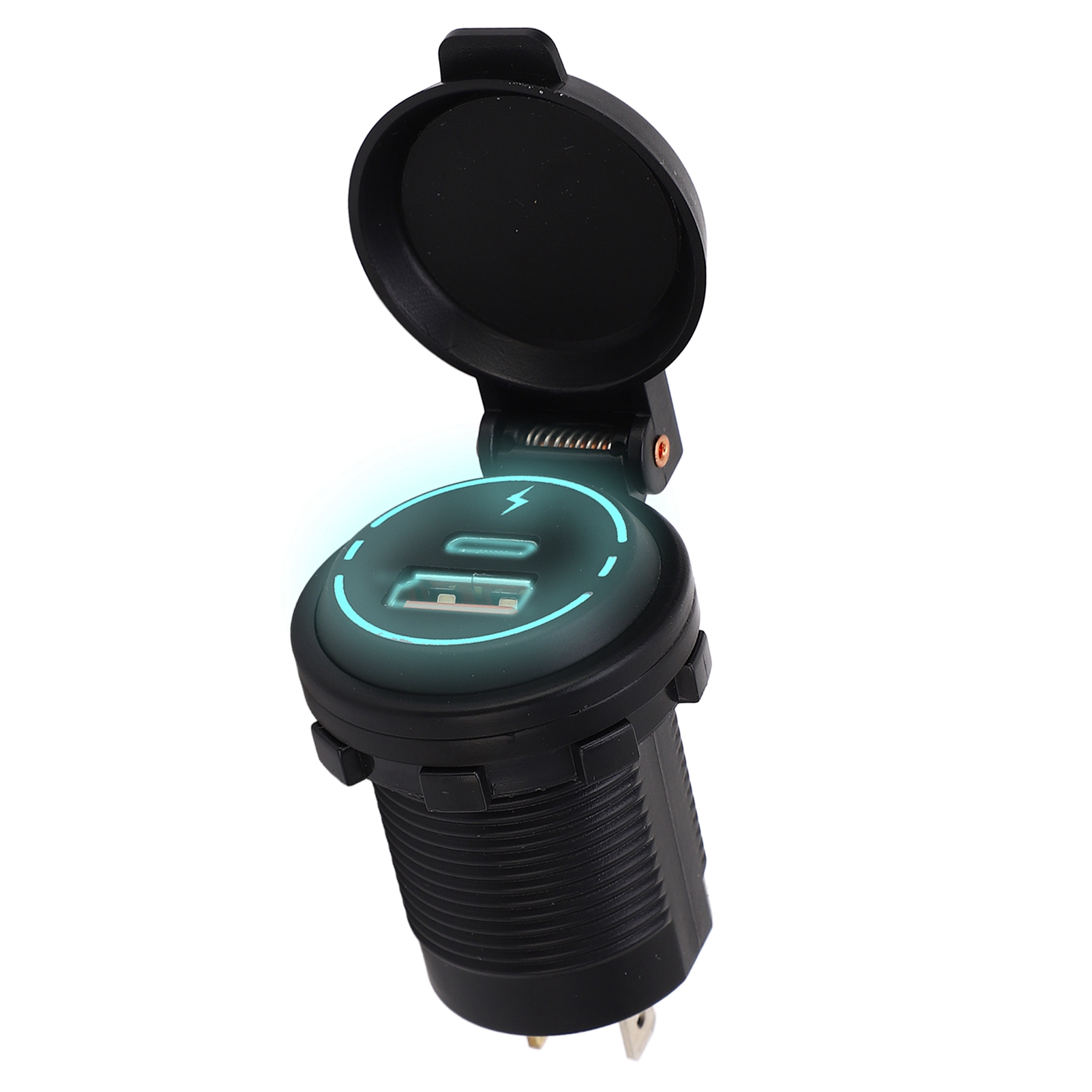 12v Usb-ladegerät Pd Typ Qc 3.0 Ip66 Wasserdicht Schnellladefunktion Mit Intelligenter Erkennung Für Motorrad, Boot, Wohnmobil, Atv