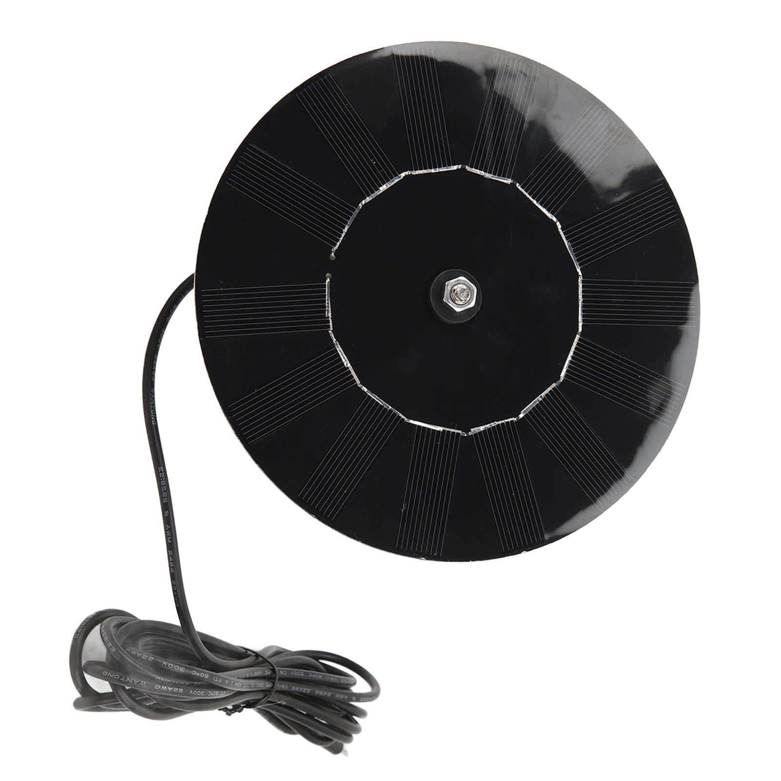 Hocheffizientes Monochromatisches Solar-ladegerät Für Wohnmobile Mit Halterung, 3 Meter Ladekabel, 4 W, Rund, Für Außenkameras.