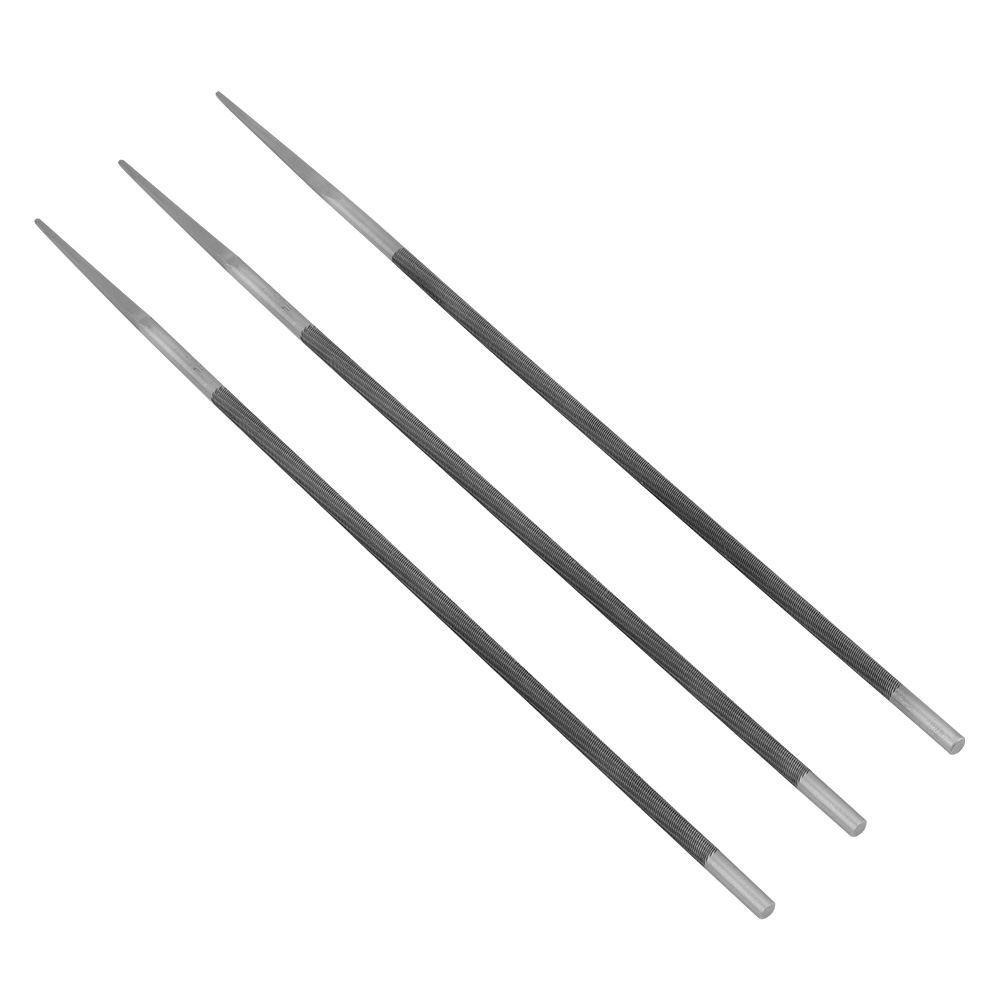 Set Mit 3 Runden 4,8 Mm Stahlkugellagerfeilen Zum Schärfen Von Kettensägenketten, Holzbearbeitungswerkzeuge