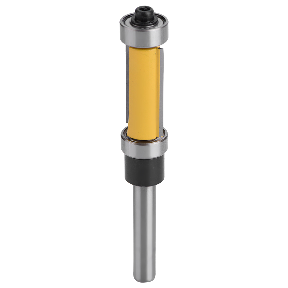 Bündigfräser Mit Auf-/abwärtslager, 6,35 Mm Schaft, Holzbearbeitung, Fräswerkzeug, Kopierfräser, Hartmetallklinge, Für Holzbearbeitung Und Präzisionsarbeiten.