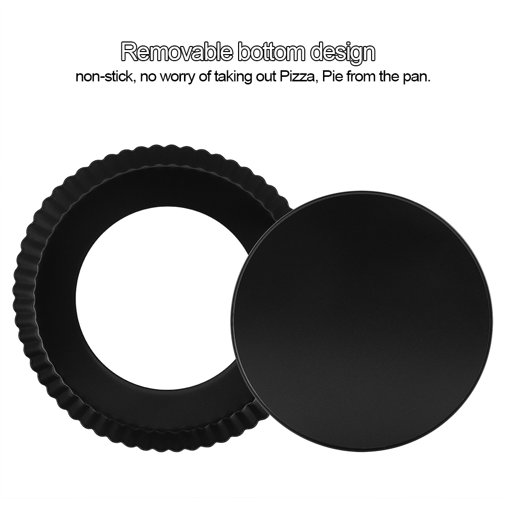 23 Cm Antihaftbeschichtete Tarte- Und Pizzaform, Herausnehmbarer Boden, Professionelles Backen, Herausnehmbare Teigform, Rundes Backblech, Ideal Für Quiche Und Focaccia