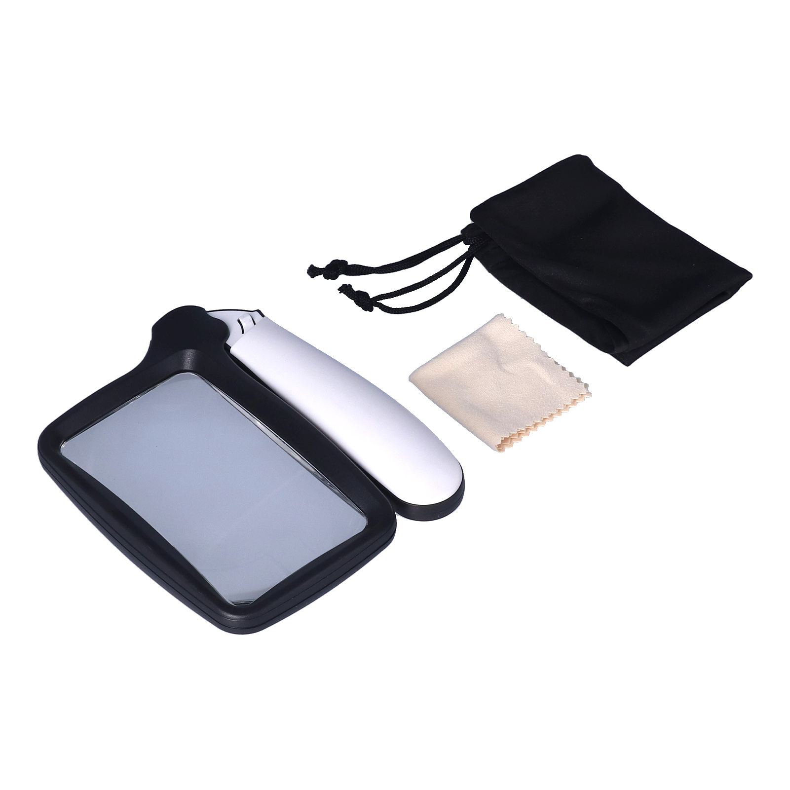 Set Mit 2 Faltbaren Led-leselupen, Tragbare Acrylglas-leselupen Für Senioren, Sehhilfe