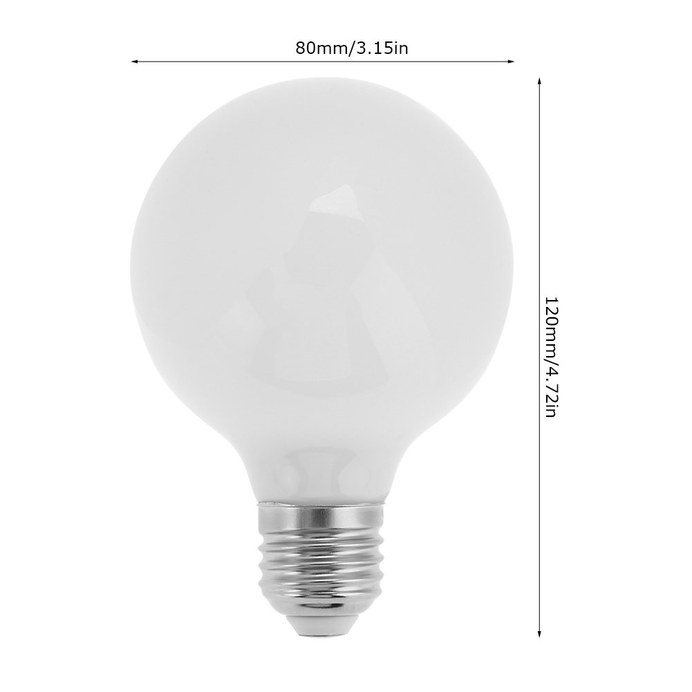 G80 7w E27 Led-lampe, Energieeffizient, Kaltweiß, 220v, Dekorative Beleuchtung Für Zuhause Und Büro