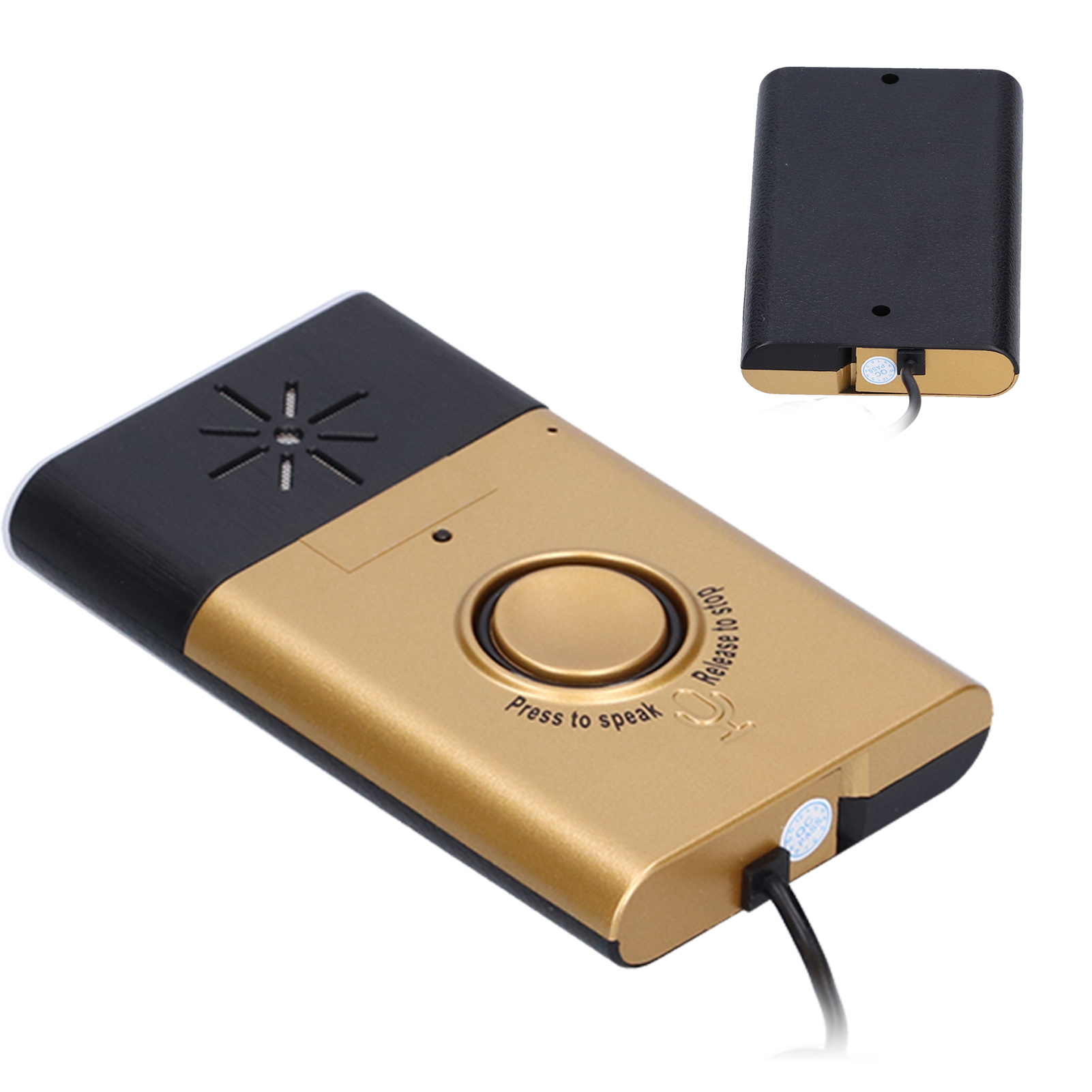 Intelligente Drahtlose Türklingel, Klare Und Laute Sprachübertragung, Geringer Stromverbrauch, Goldene Türklingel Mit Lautsprecher Für Zuhause.