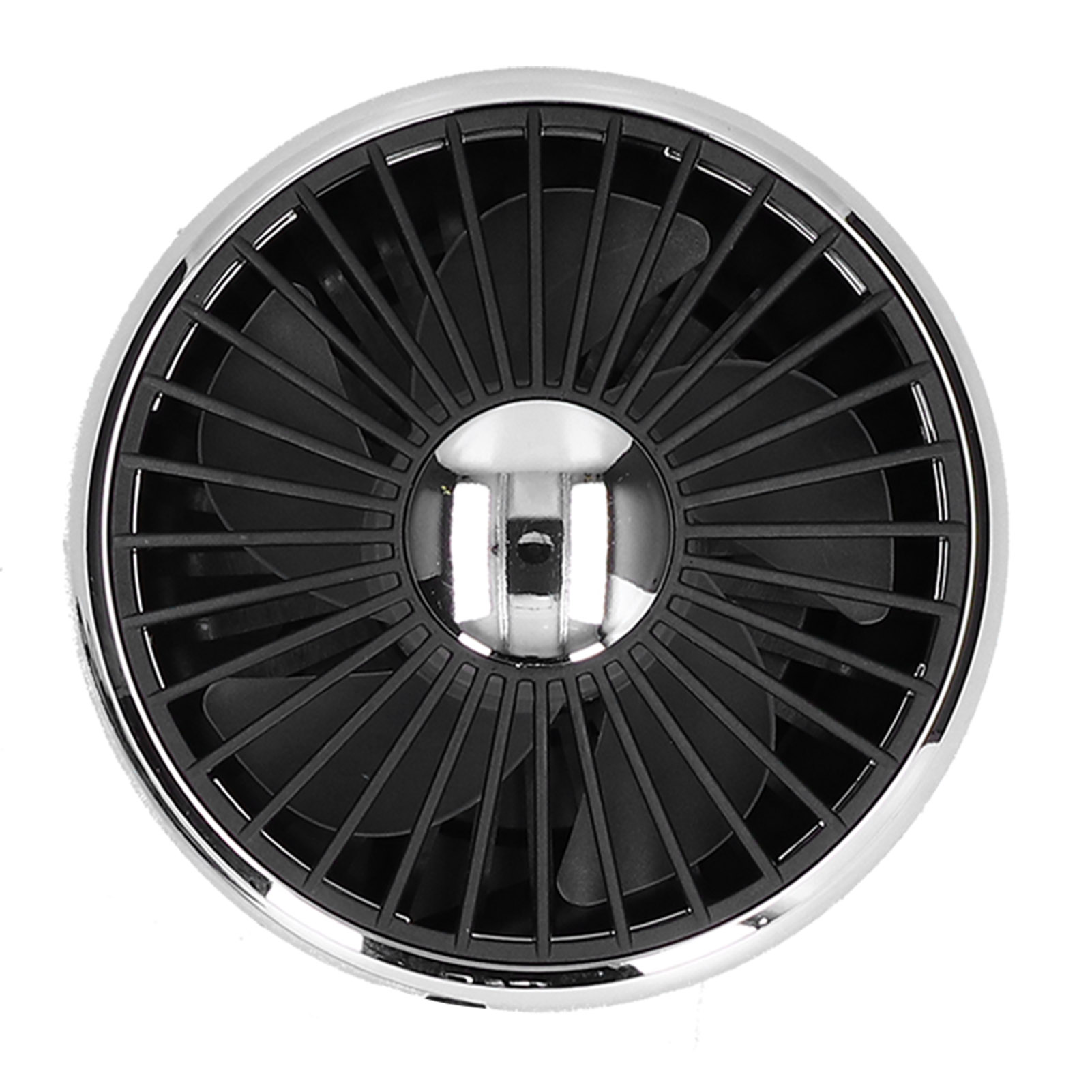 360° Drehbarer Tischventilator, Einseitig, 3 Geschwindigkeitsstufen, Usb-anschluss, Schwarz/silber