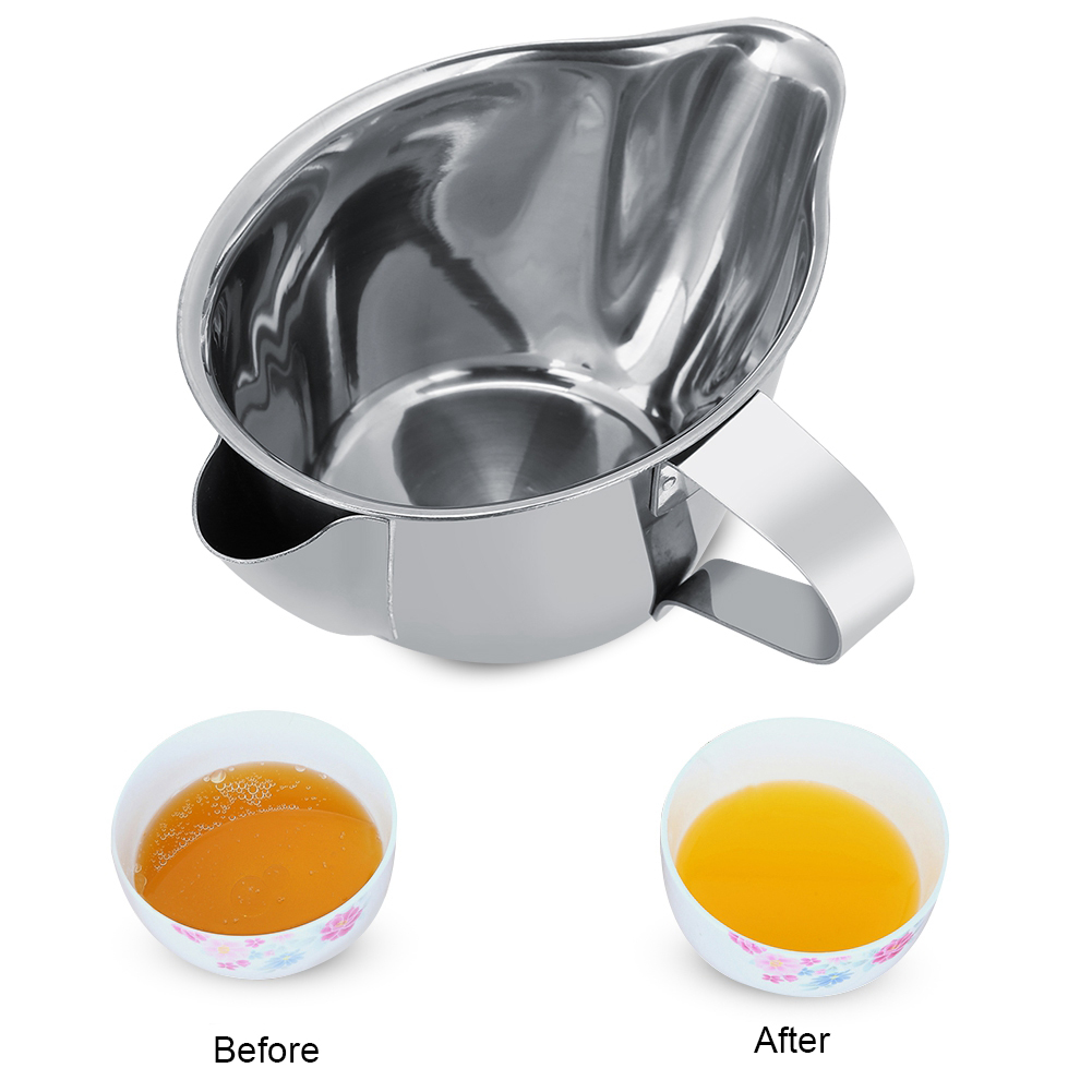 Fettsieb Aus Edelstahl, Speiseölabscheider, Feinsieb Für Brühe, Speiseölfilter, Robustes Küchenutensil