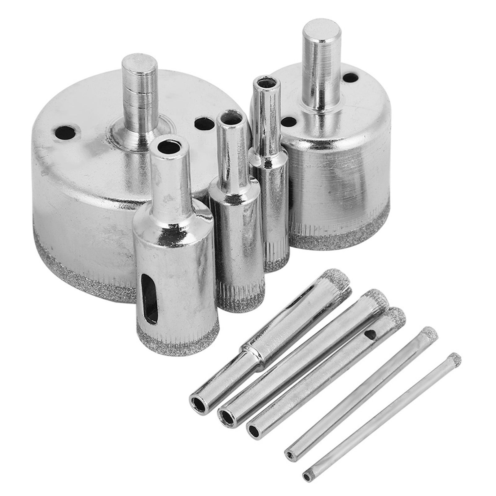 10-teiliges Diamant-kernbohrer-set (3–50 Mm) Für Keramikfliesen, Glas, Porzellan Und Marmor