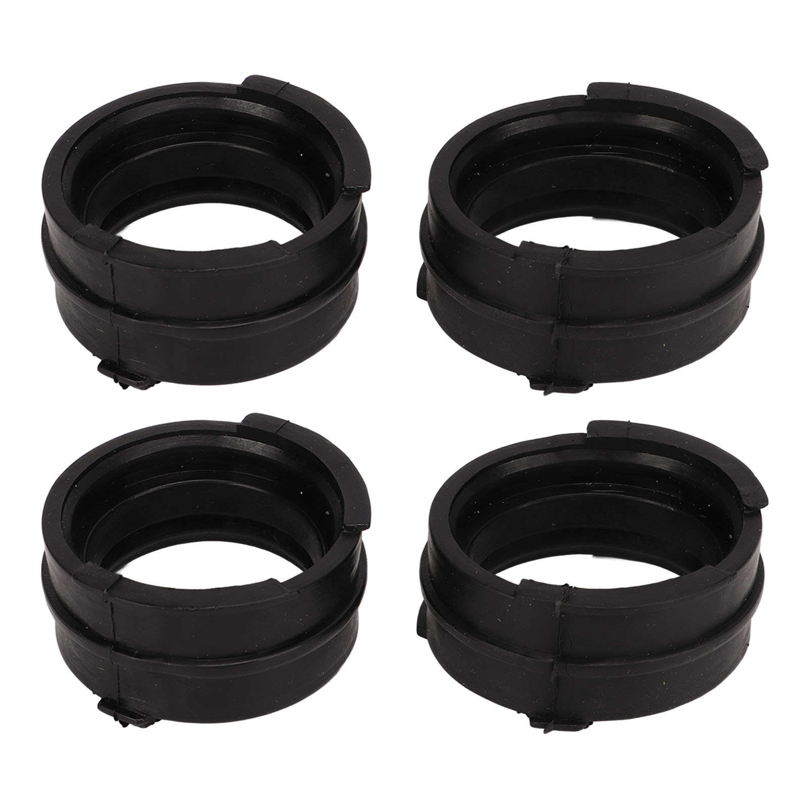 4 Schwarze Gummi-ansaugmanschetten Für Vergaser, Krümmerdichtungen Als Ersatz Für Magna Vtr250 Vt250 Mc20 Vt250f Vtz250, 4-teiliges Set.