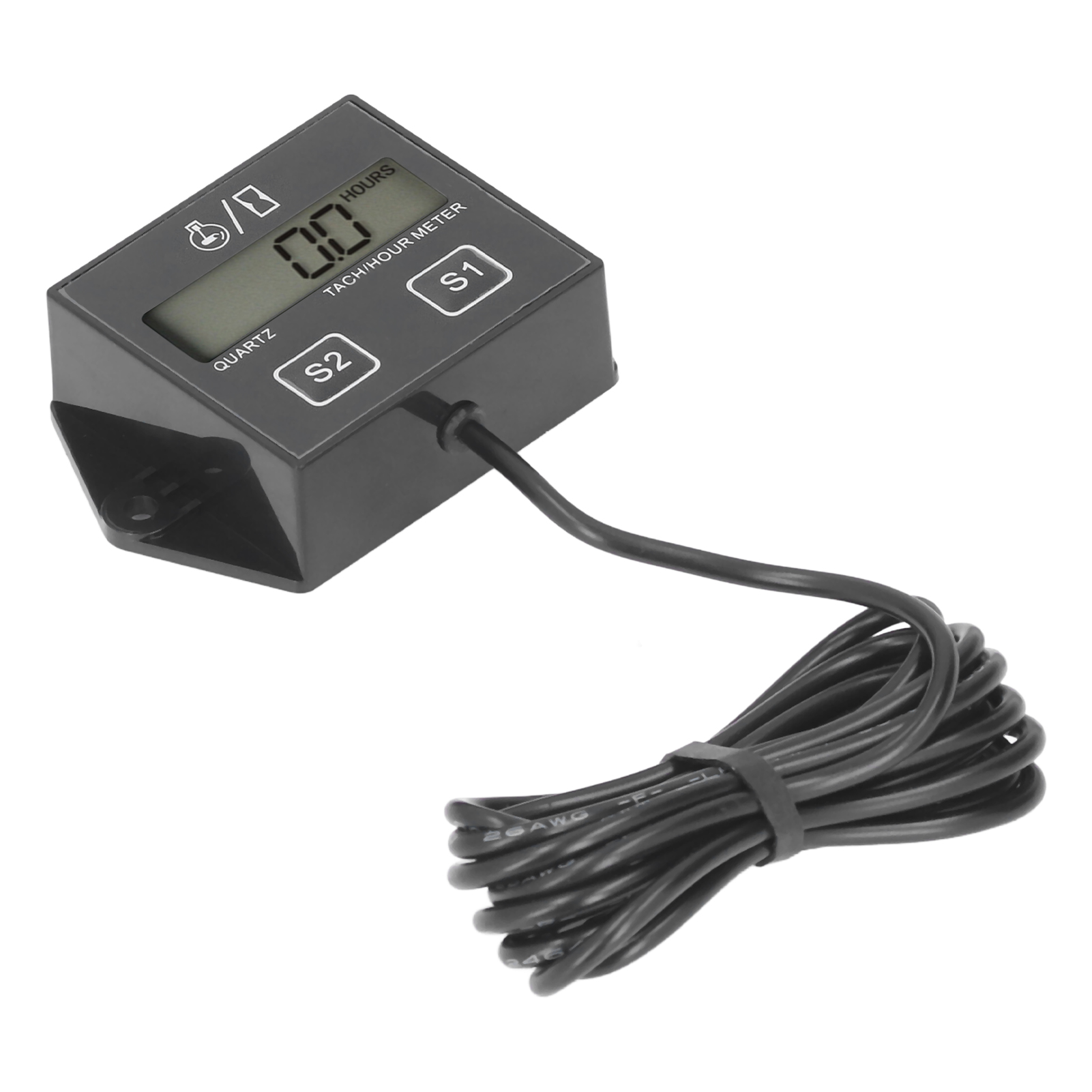 Betriebsstundenzähler Für 2/4-takt-benzinmotoren Mit Lcd-anzeige, Universeller Drehzahlmesser Für Lieferwagen Und Motorräder, Messtimer, Digitalanzeige.