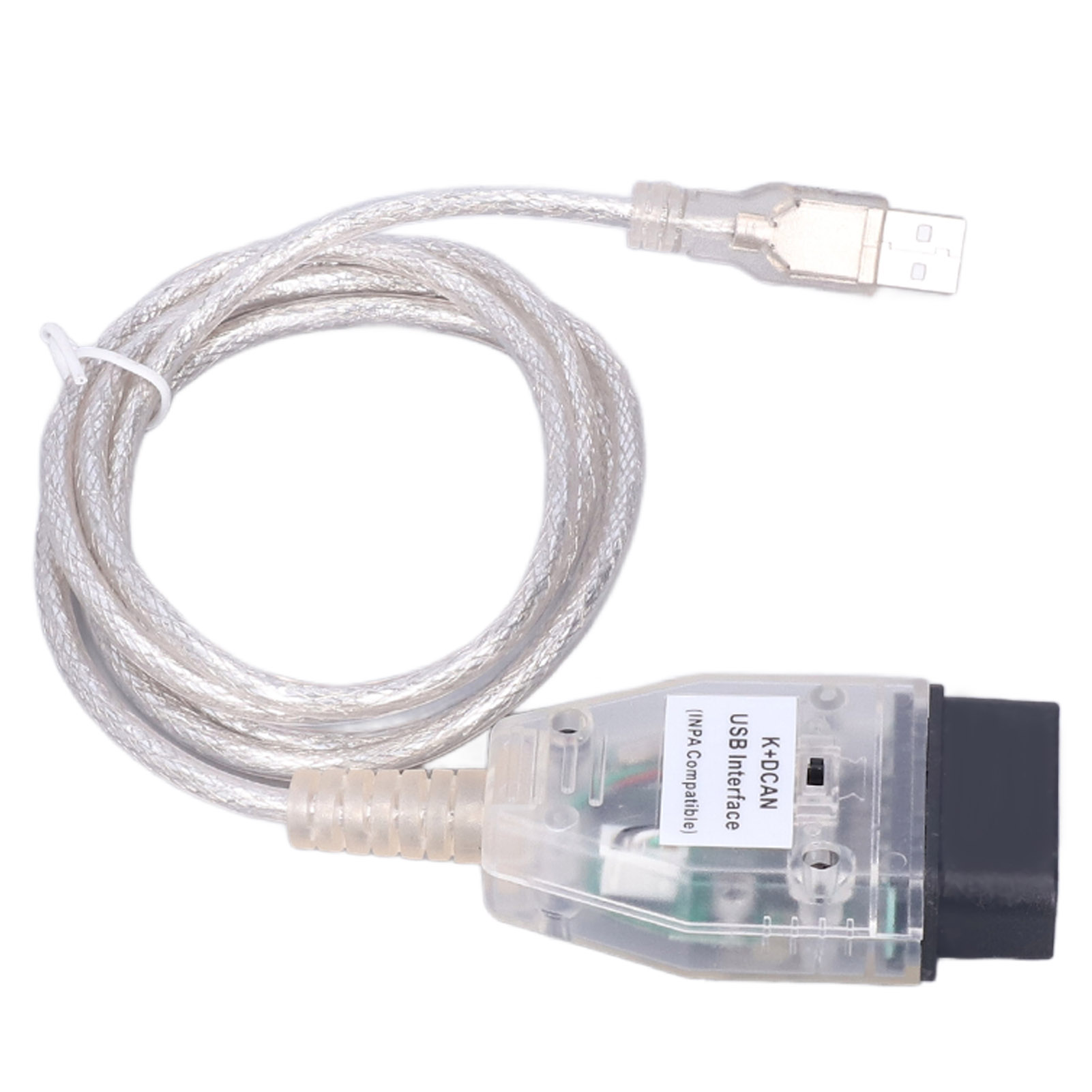 K+dcan Obd2 Usb-kfz-diagnosekabel Mit Schalter, Ersatzschnittstelle Für Bmw 1er E81 E82 E83 E87 E88 (2004-2011)