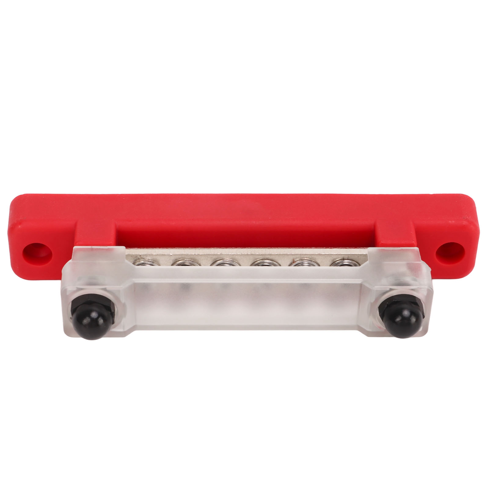 Set Aus 2 Stromverteilerschienen (48 V, 150 A), 6 Klemmen Mit Abdeckung, M6- Und M4-schrauben, Für Auto, Wohnmobil, Boot, Rot