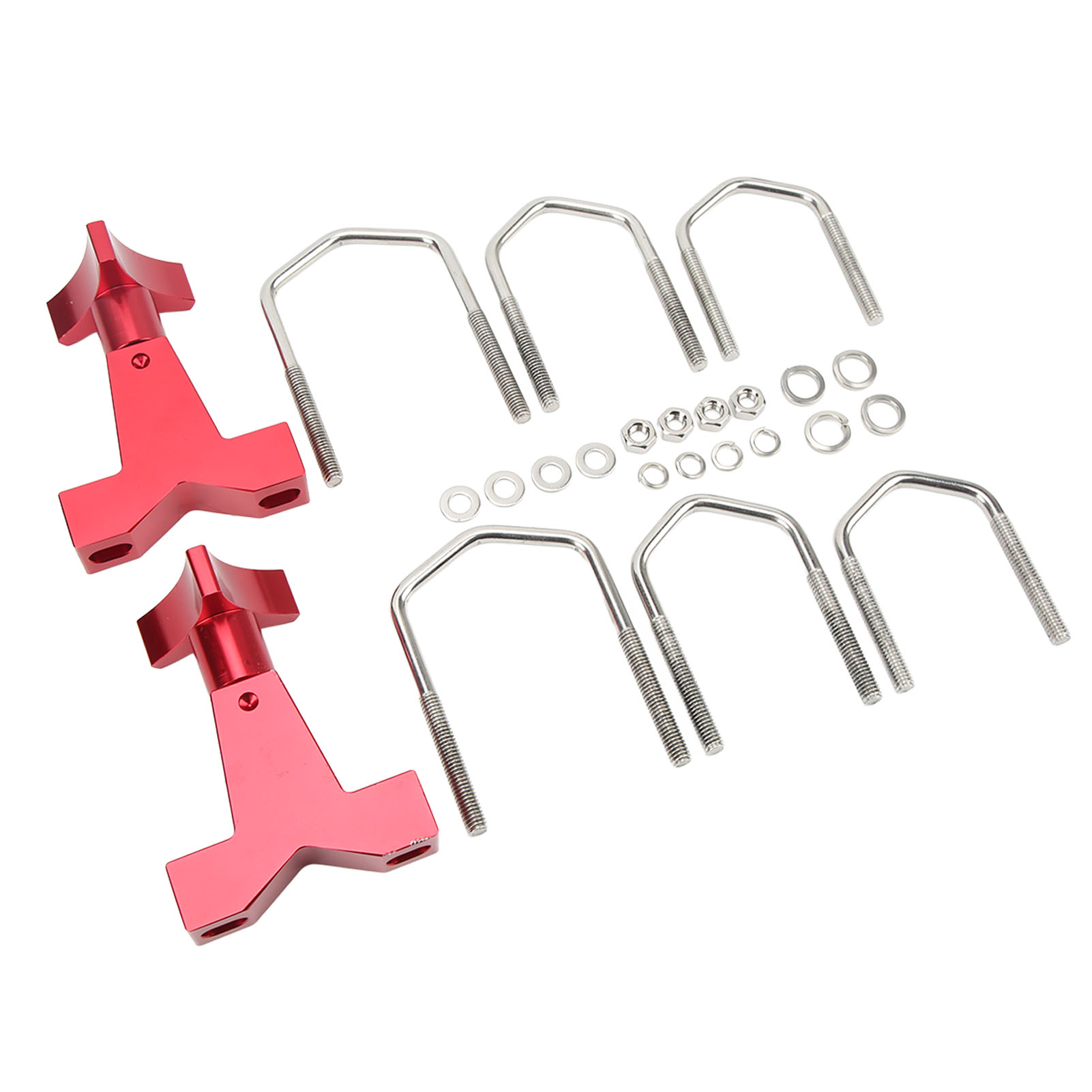 Wagenheberhalterung Aus Gefrästem Aluminium 6061, Rot Eloxiert, Für Polaris Rzr Geländefahrzeuge, Geeignet Für 1-2,5 Zoll Vierkant-/rundrohre, Robuste Ersatzteil