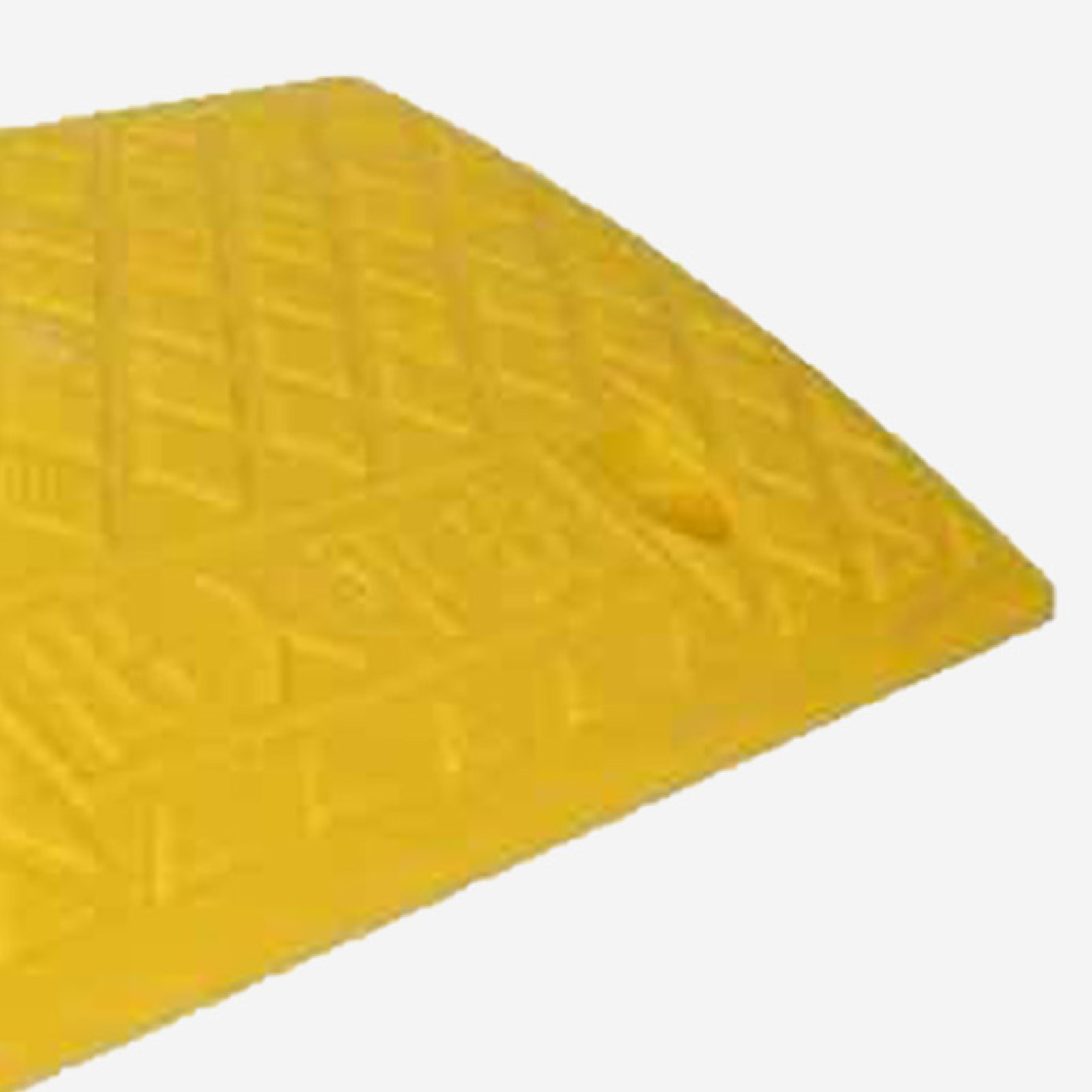 Bremsschwellenrampe, Leichte, Schwarz-gelbe Kunststoffstufe, Schwellenmatte Für Parkplätze Am Straßenrand, Gelb, 13,5 Cm