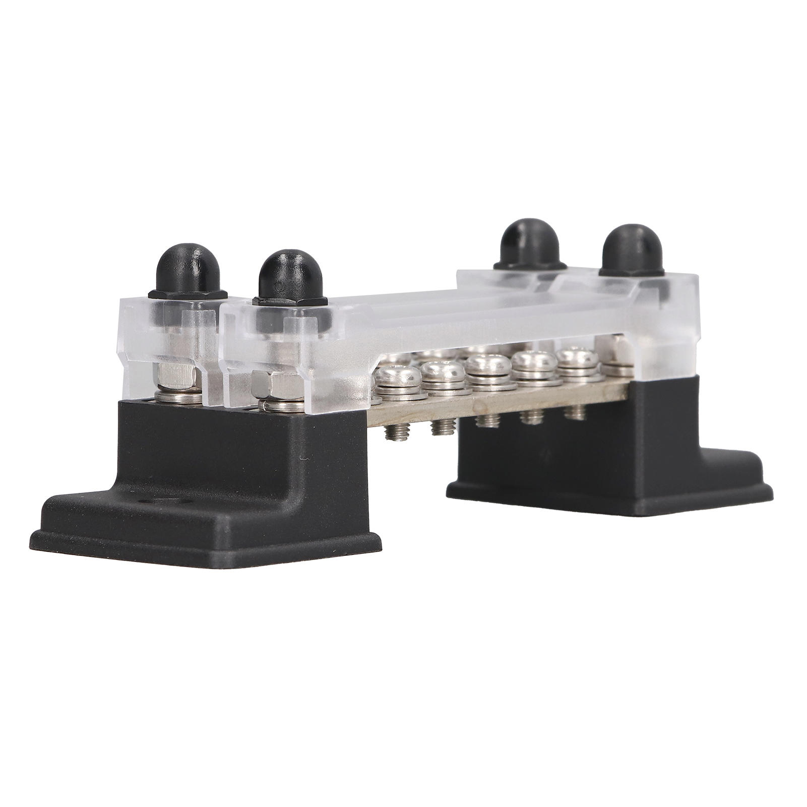 Elektrischer Verteilerblock Mit 12 Gängen, 48 V, 150 A, Zweireihige Sammelschiene Mit M4-klemmen Und M6-bolzen, Ideal Für Schiffssysteme Und Wohnmobile.