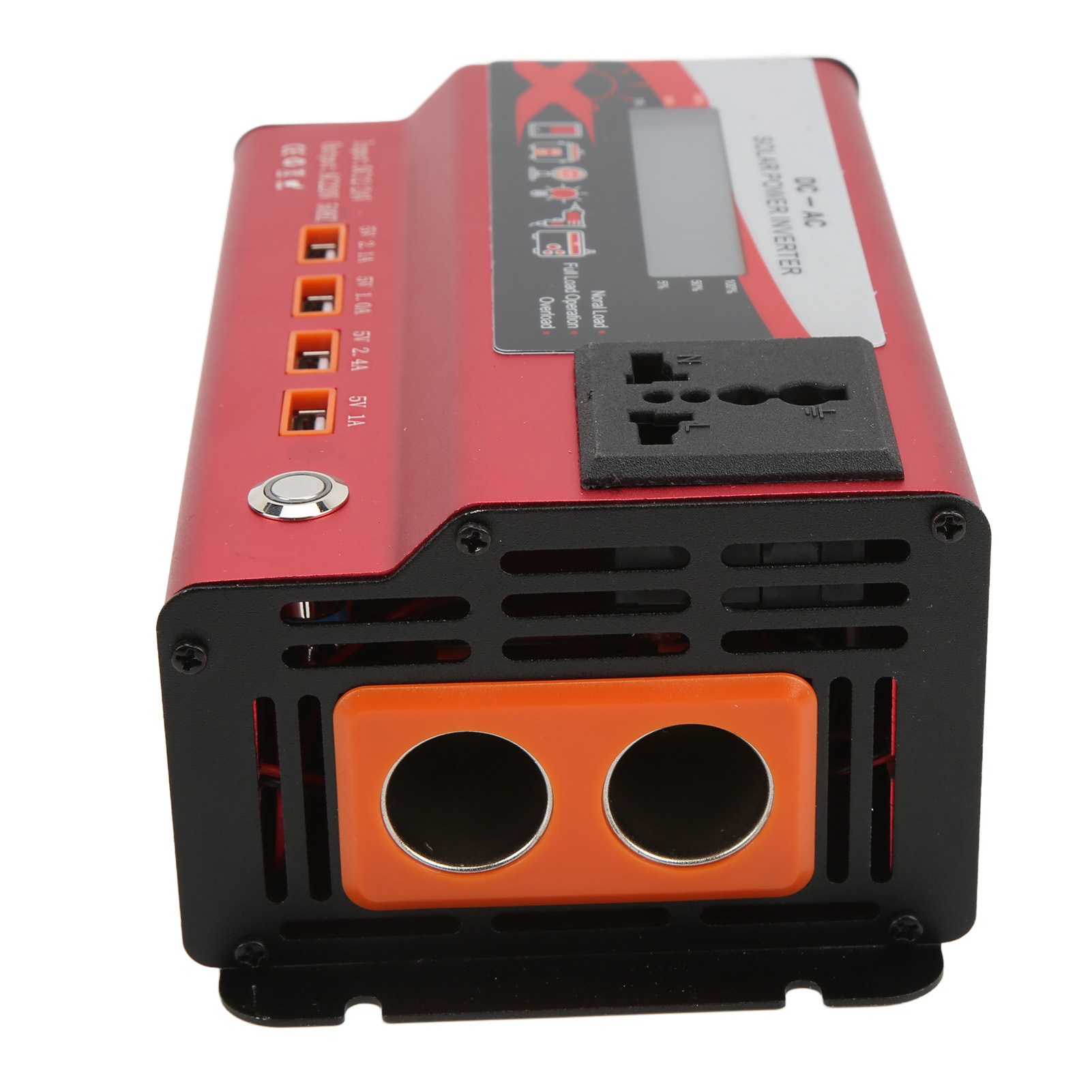 Roter Kfz-wechselrichter 12v/24v Dc Auf 220v Ac 50hz 420w Lcd-bildschirm, Netzstecker, 1 Ausgang, Umgebungslicht
