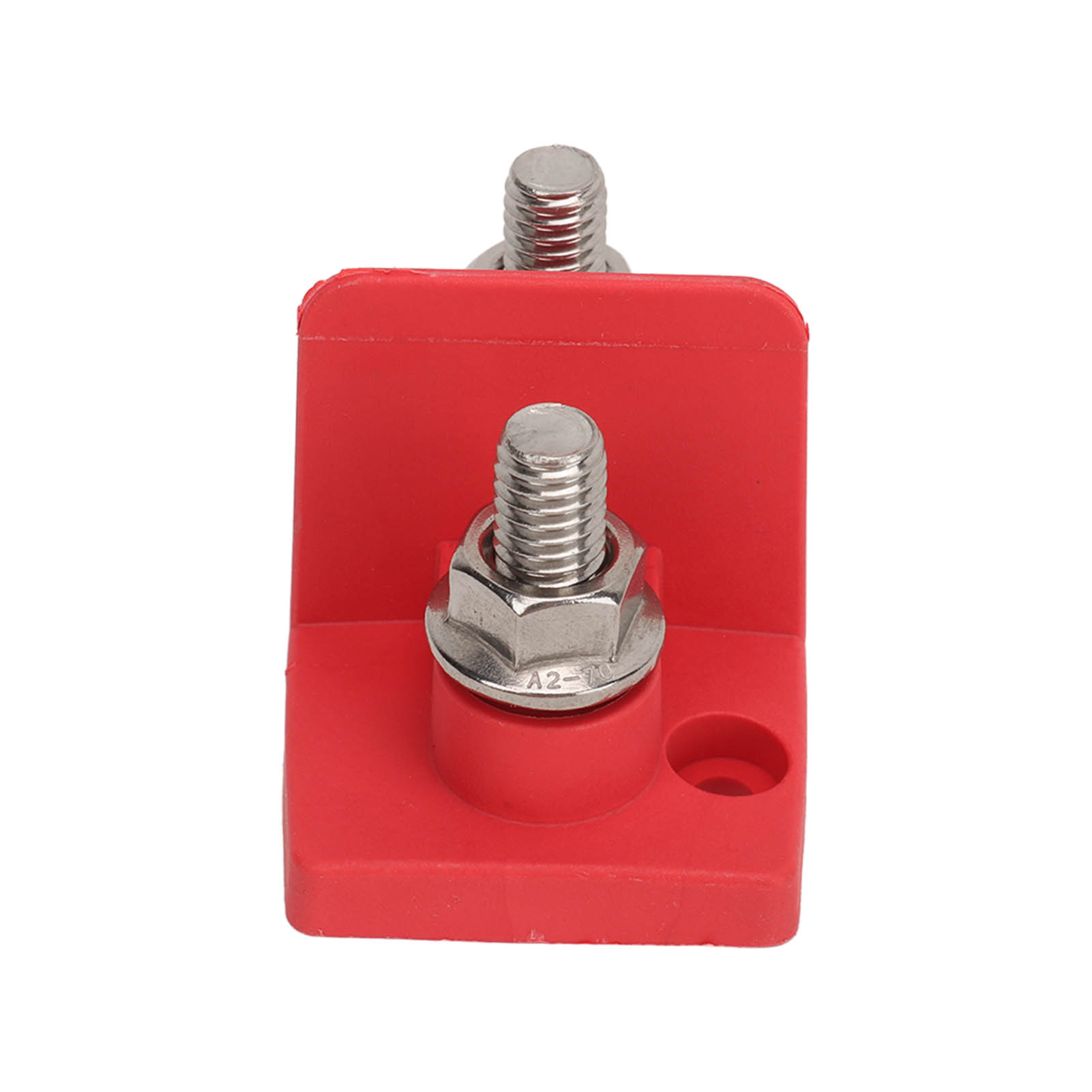 M10-doppelpol-kabelstecker, Inklusive 2 Isolatoren, Für Pkw, Wohnmobil, Boot, Lkw, 12 V Bis 48 V, Rot