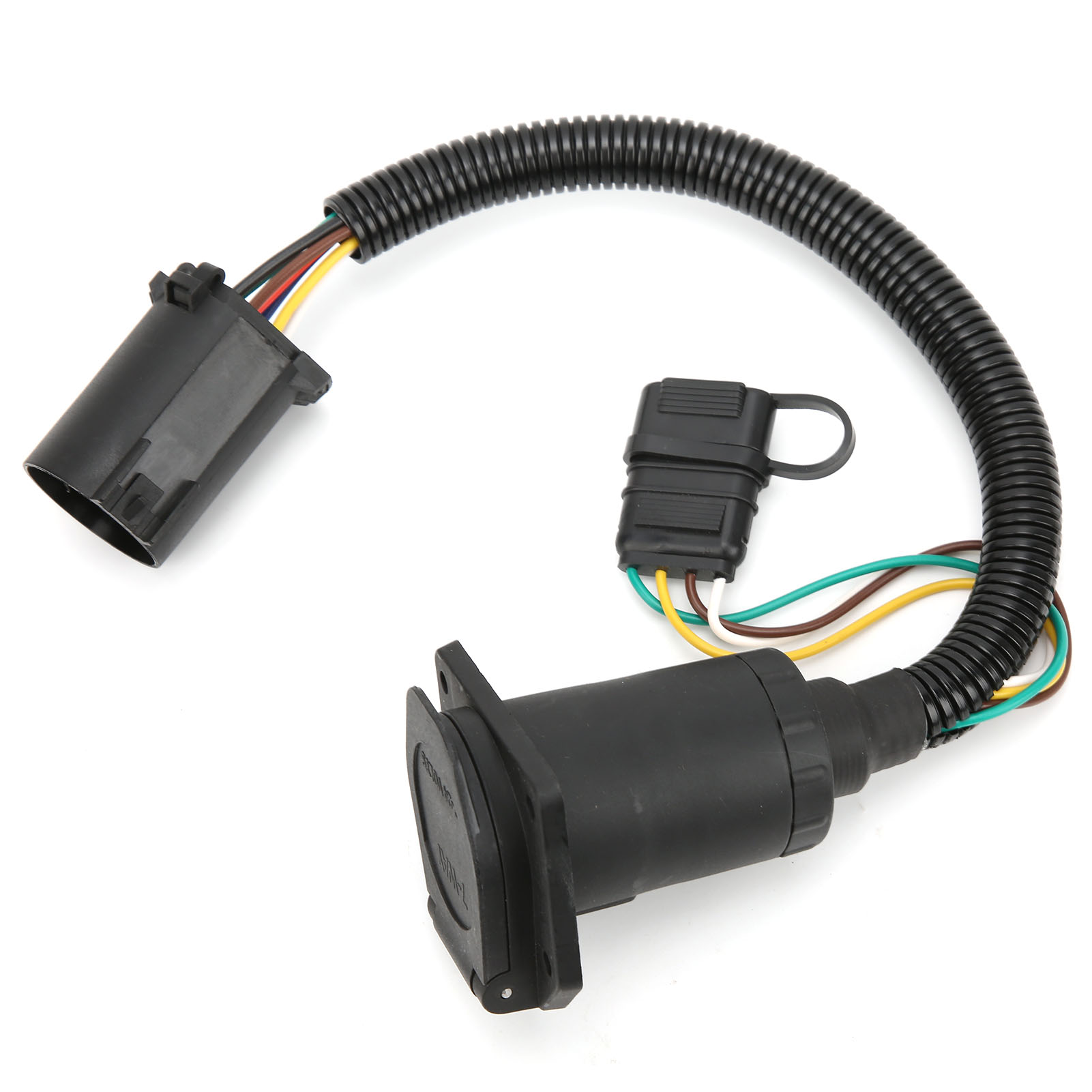 7-poliger 7-pin-4-pin-anhängerstecker, Plug-and-play-kabelbaum Mit Halterung Und Schrauben, Für Uscar-fahrzeugsteckdose
