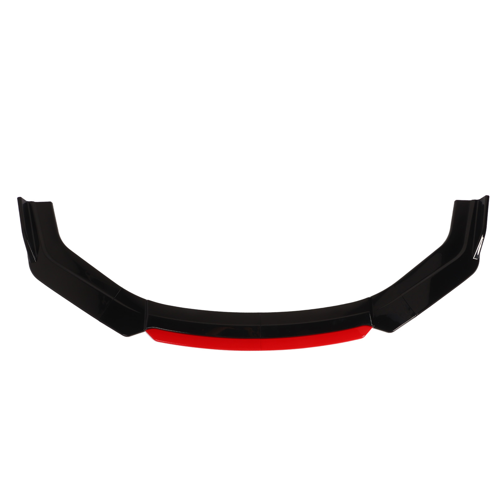 6 Frontstoßstangenblenden Mit Glänzend Rotem Rand, Universeller Glänzend Schwarzer Diffusorspoiler, Splitter-kit Für Honda Accord Civic