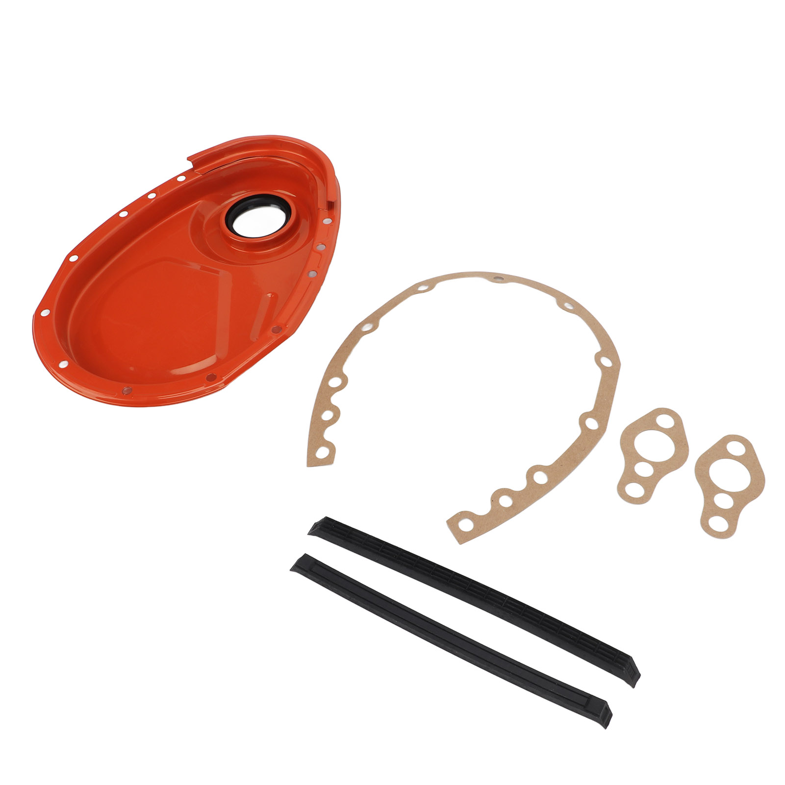 Zylinderkopfdichtung, Steuerkettenabdeckungssatz, Orange Metal Für Sbc 283 327 305 350 383 400 Motoren