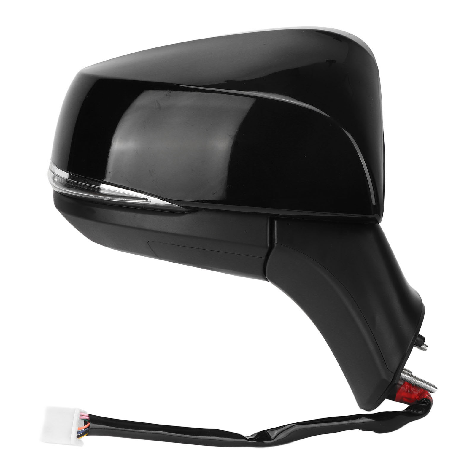 Beheizbarer Außenspiegel Rechts In Hochglanzschwarz Mit Integriertem Blinker Für Toyota Rav4 Xa50 2019-2022.