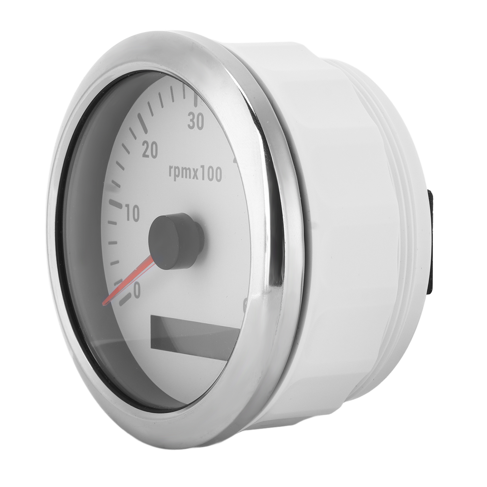 Universeller Drehzahlmesser 85 Mm/3,35 Zoll 0-6000 U/min, Einstellbare Mehrfarbige Hintergrundbeleuchtung, Weiß, Für Baumaschinen Und Industriemaschinen