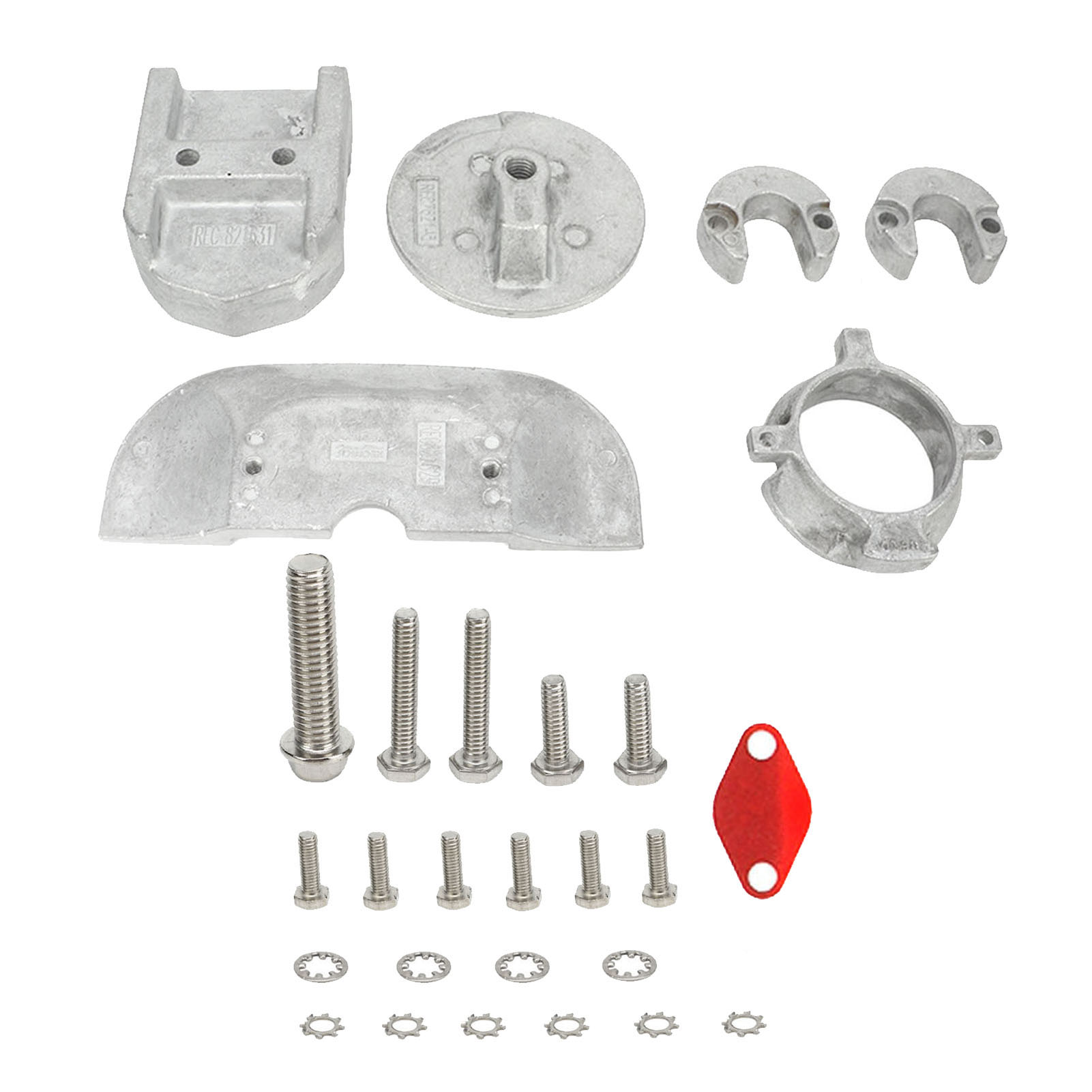 Hochbeständiges, Rostfreies Aluminium-anoden-set 888756q01 Für Mercruiser Alpha 1. Generation 2 Kupplung
