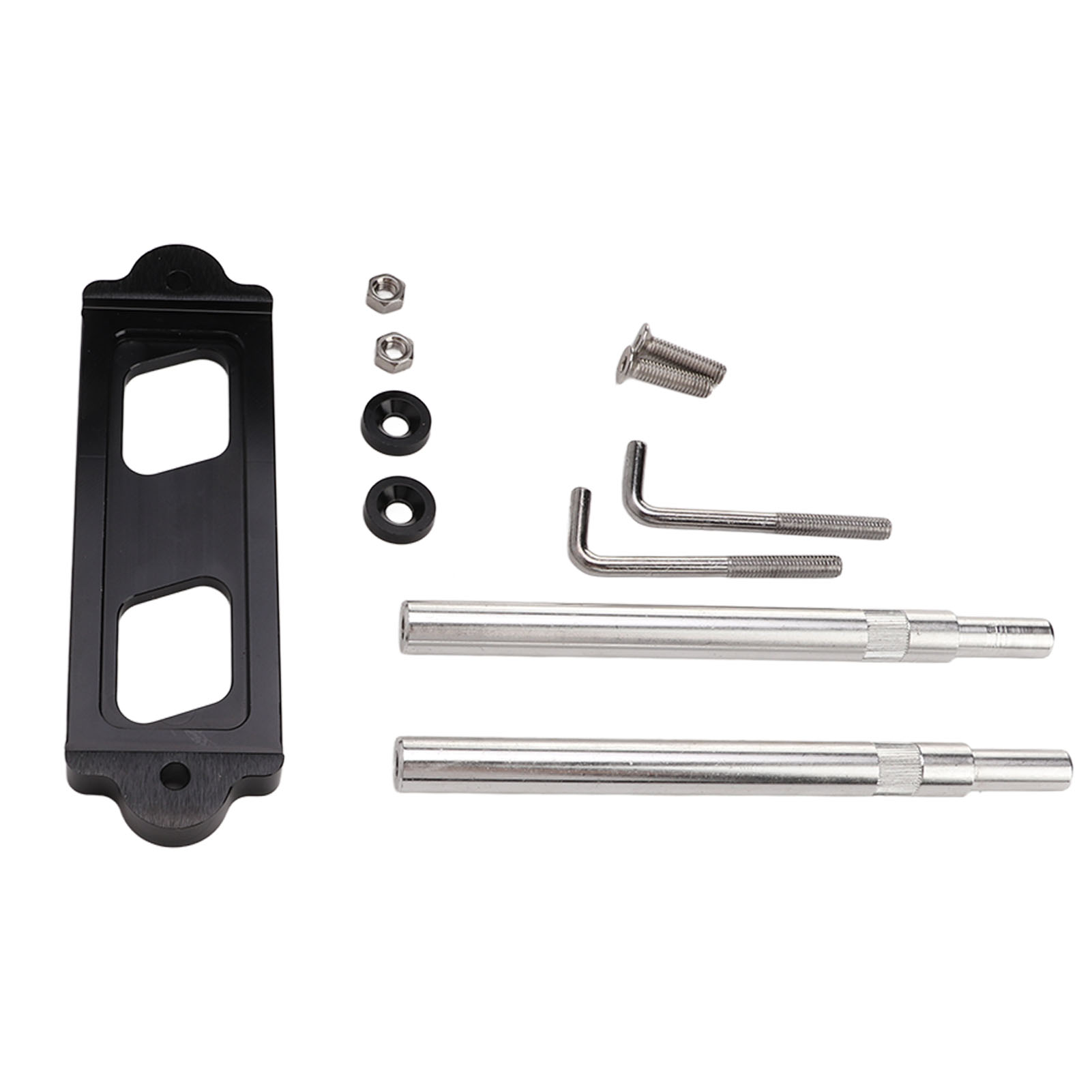 Schwarzes Metall-autobatterie-montageset, Verstärkte Halterung Für Civic Crx S2000, Universelles Klemmset