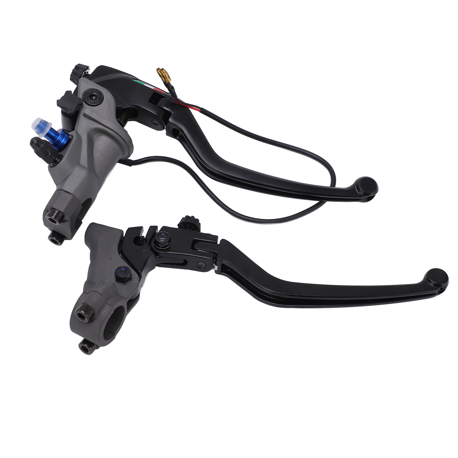Stück Motorrad-hydraulik-hauptbremszylinder Mit Ausgleichsbehälter, Kupplungspumpe, Aluminiumlegierung, Schwarz