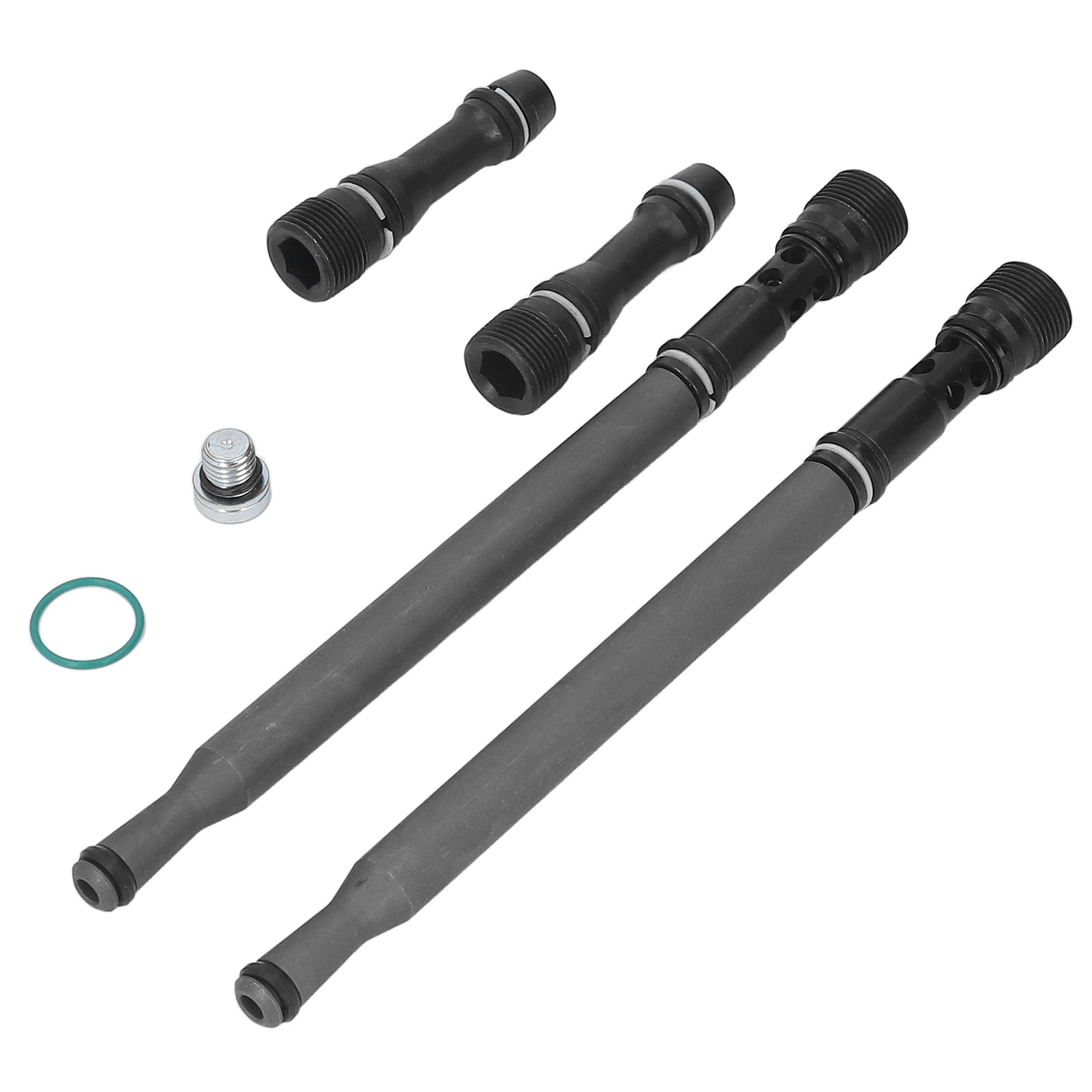 Kraftstoffverteilerrohrdeckel-kit 6e7z 9a332 A, Injektorreparatur, Anpassbar Ford E350 E450 F250 F350 F450 F550, Gewindeanschluss, Edelstahl.
