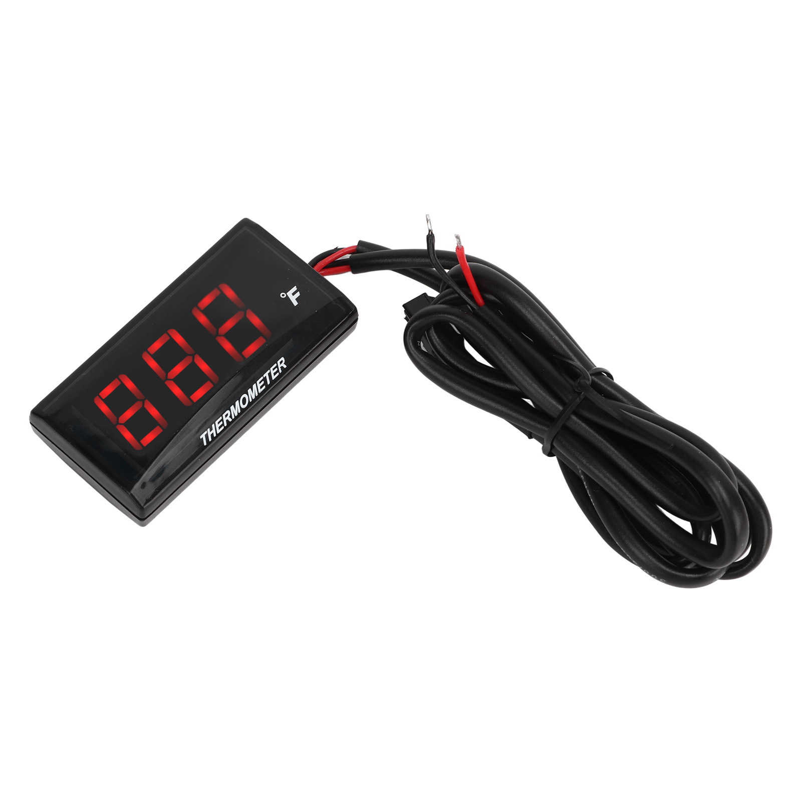 Ultradünnes, Wasserdichtes Lcd-motorradthermometer, Wassertemperaturanzeige Mit 10-mm-zündkerzenadapter, 12 V Dc, Rot