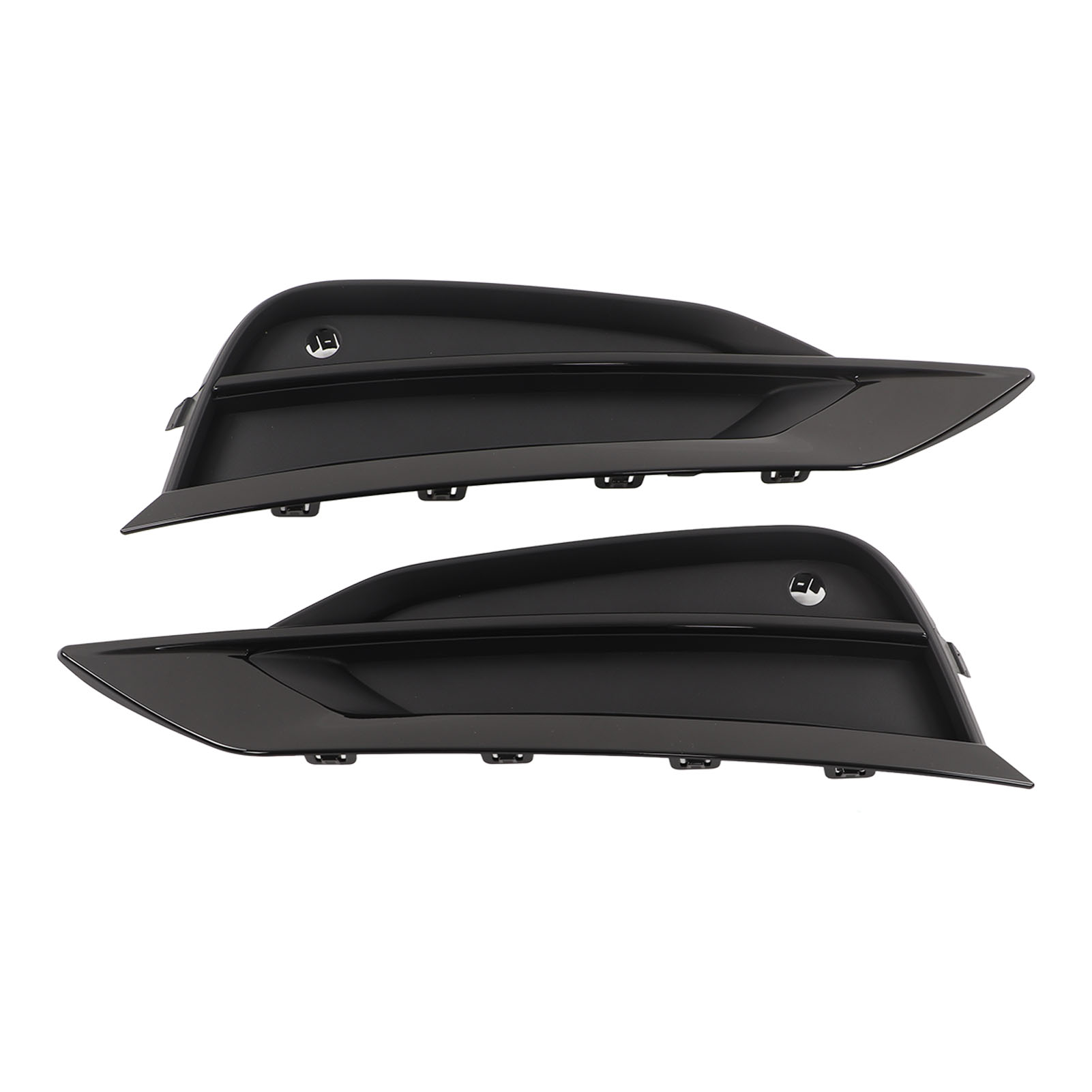 Paar Nebelscheinwerfergitter (links/rechts) 31425447, Ersatzteil Für Volvo S90 V90 (2016–2019), Glänzend Schwarz, Exterieurzubehör